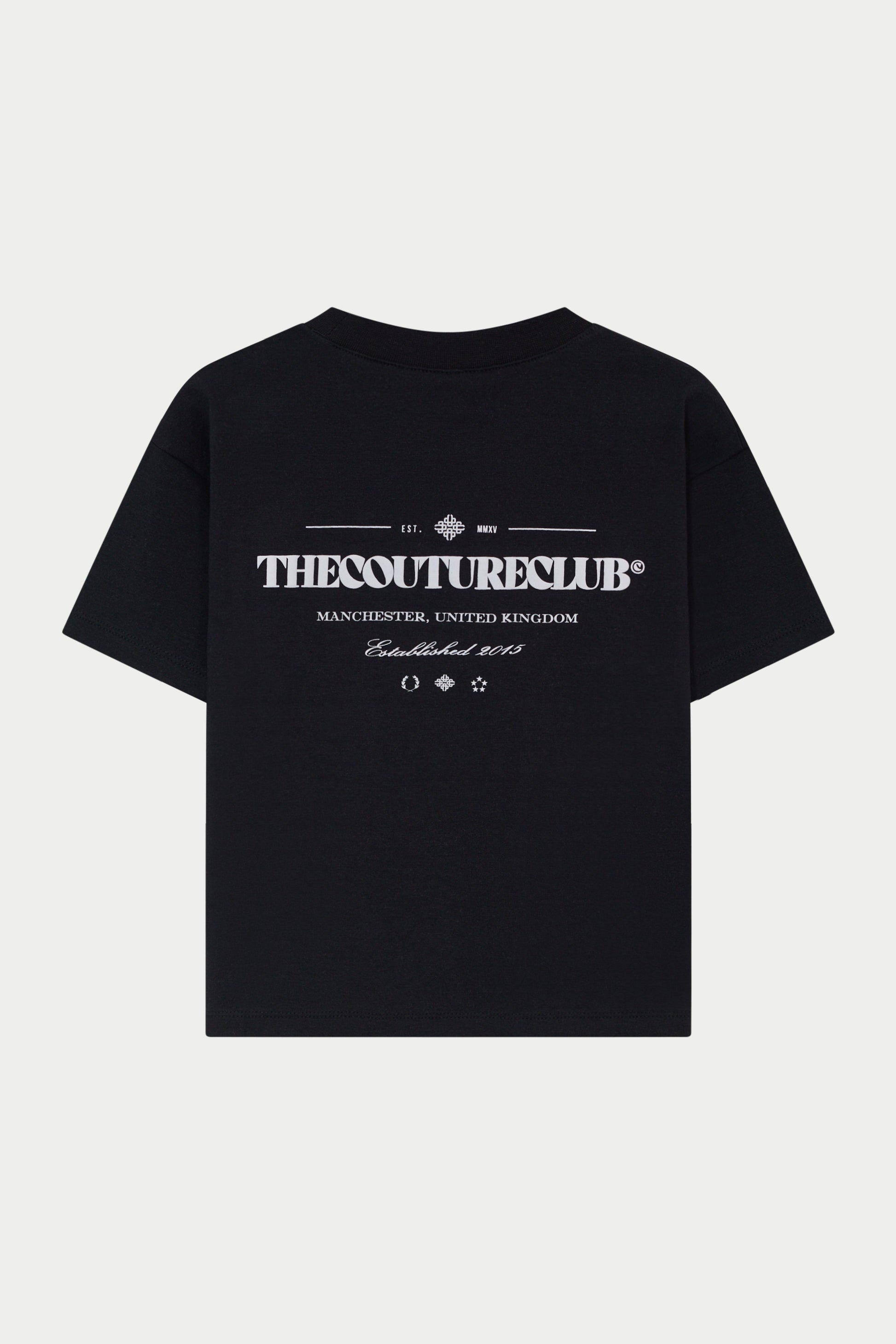 JUNIOR COPYRIGHT MULTI GRAPHIC T-SHIRT - BLACK