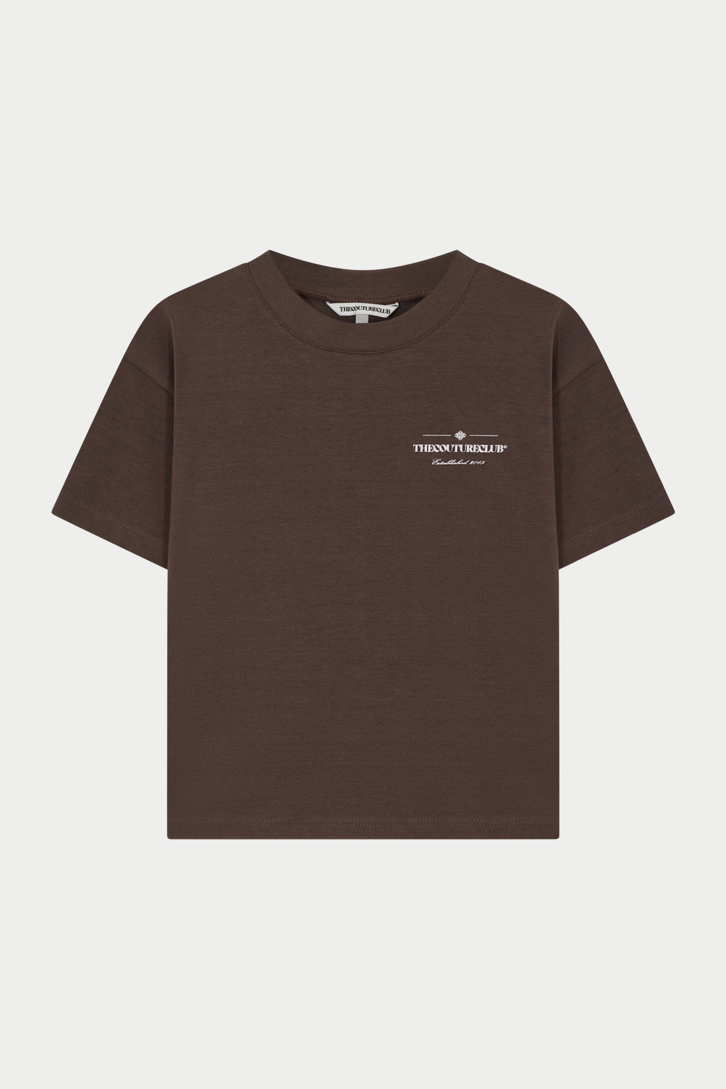 KIDS COPYRIGHT MULTI GRAPHIC T-SHIRT - BROWN