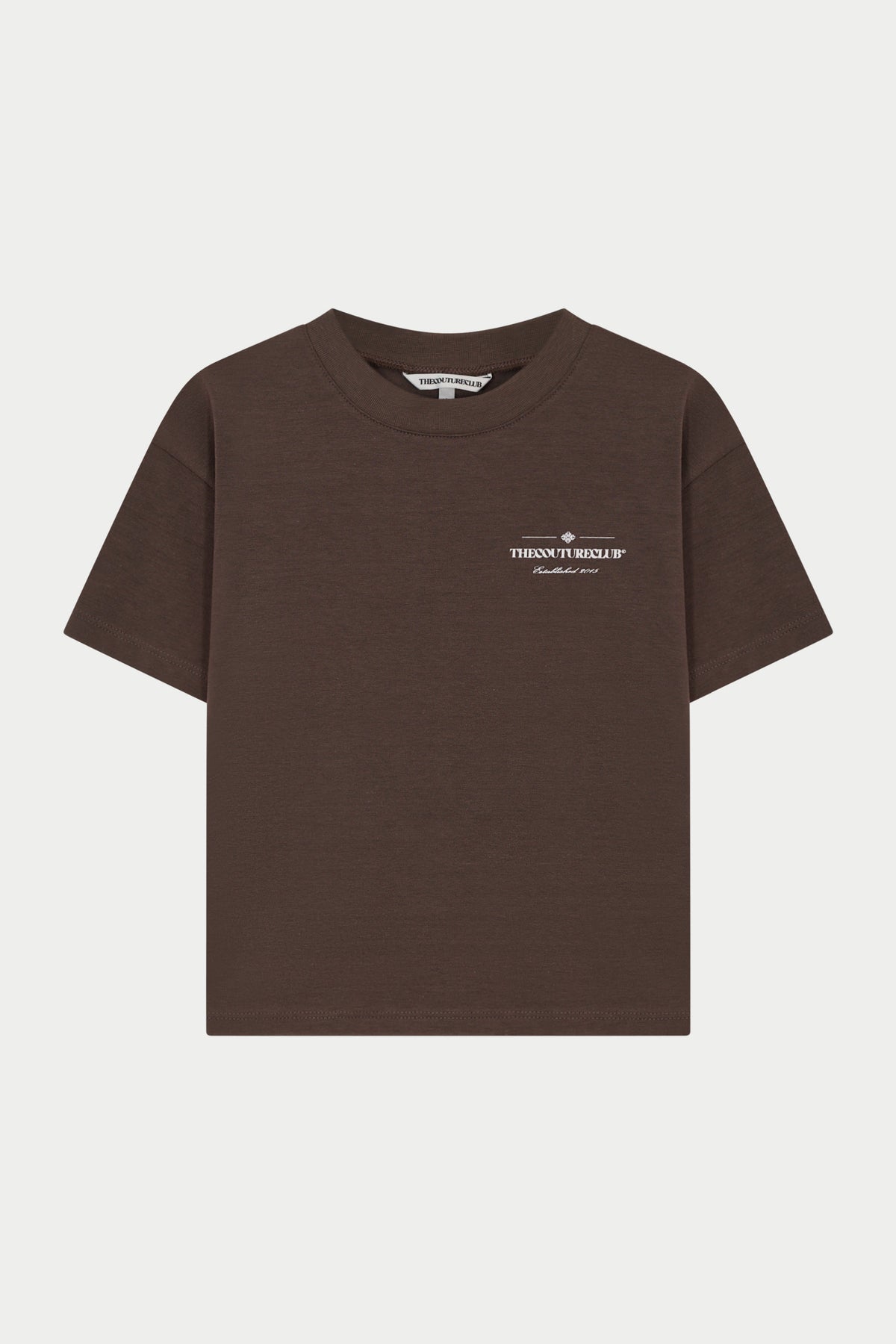 KIDS COPYRIGHT MULTI GRAPHIC T-SHIRT - BROWN