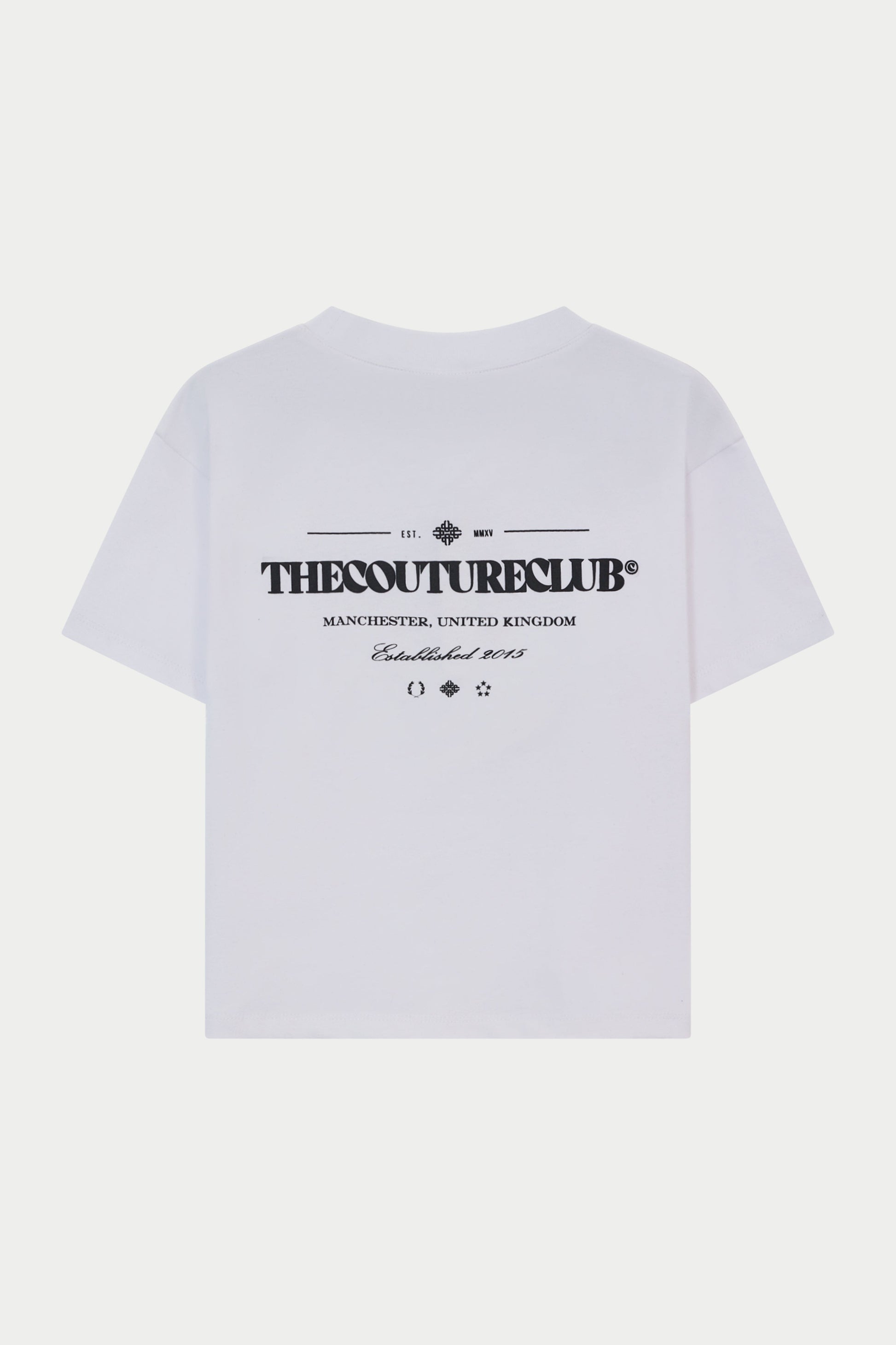 JUNIOR COPYRIGHT MULTI GRAPHIC T-SHIRT - WHITE