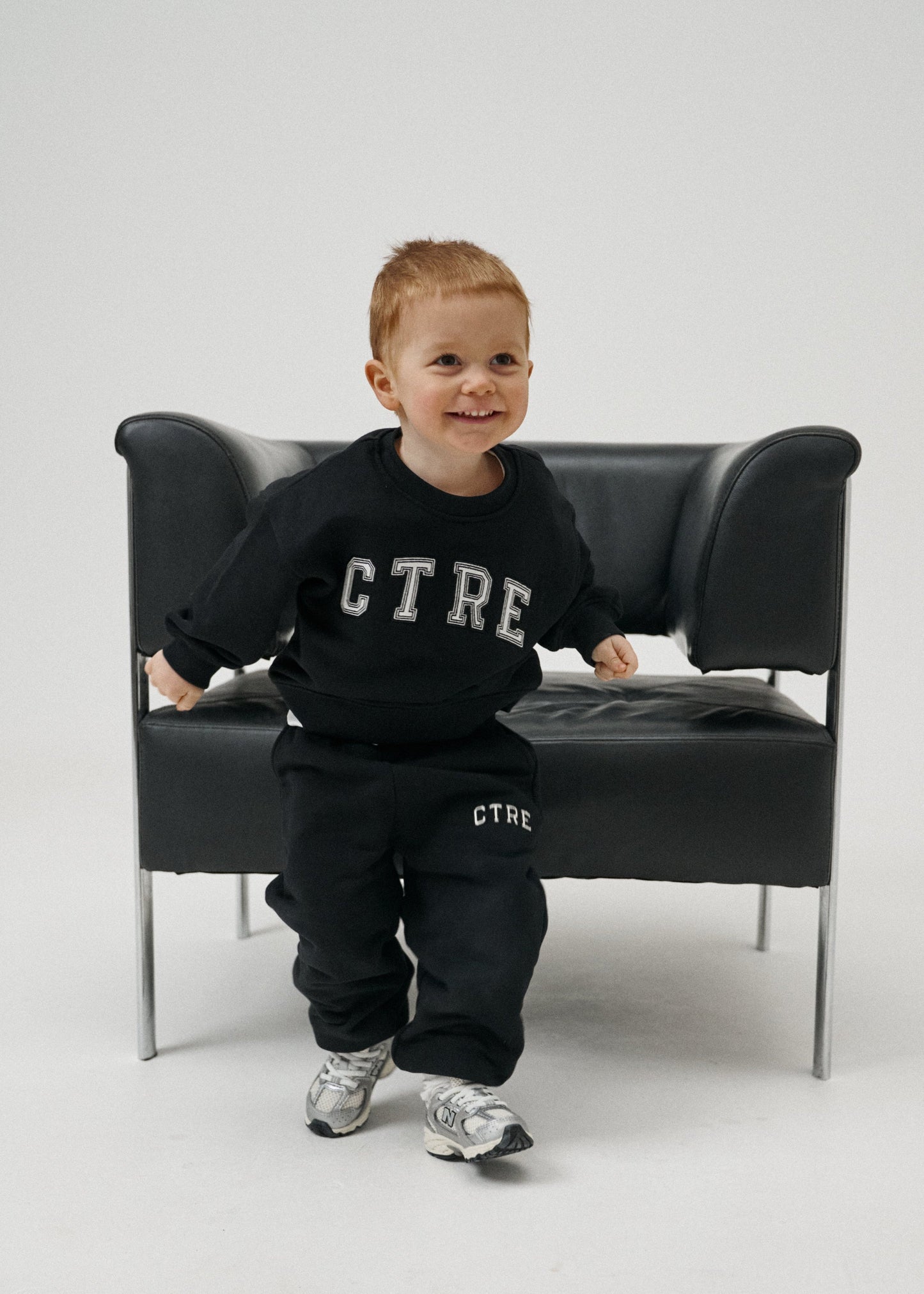 Junior Ctre Joggers in Black