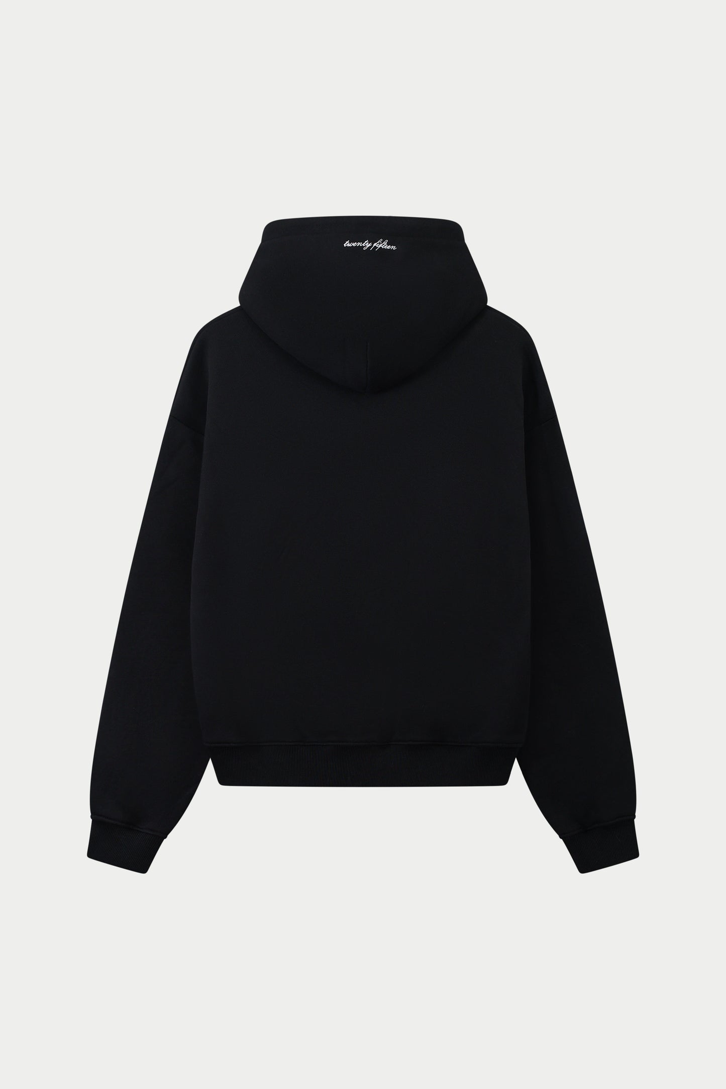 DESIGN DEPARTMENT CHEST PRINT HOODIE - BLACK