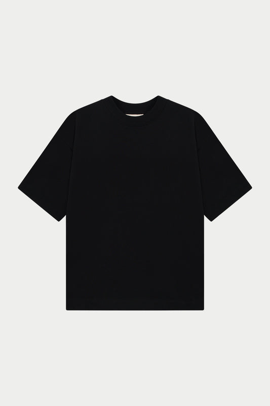 HEAVYWEIGHT BLANK T-SHIRT - BLACK