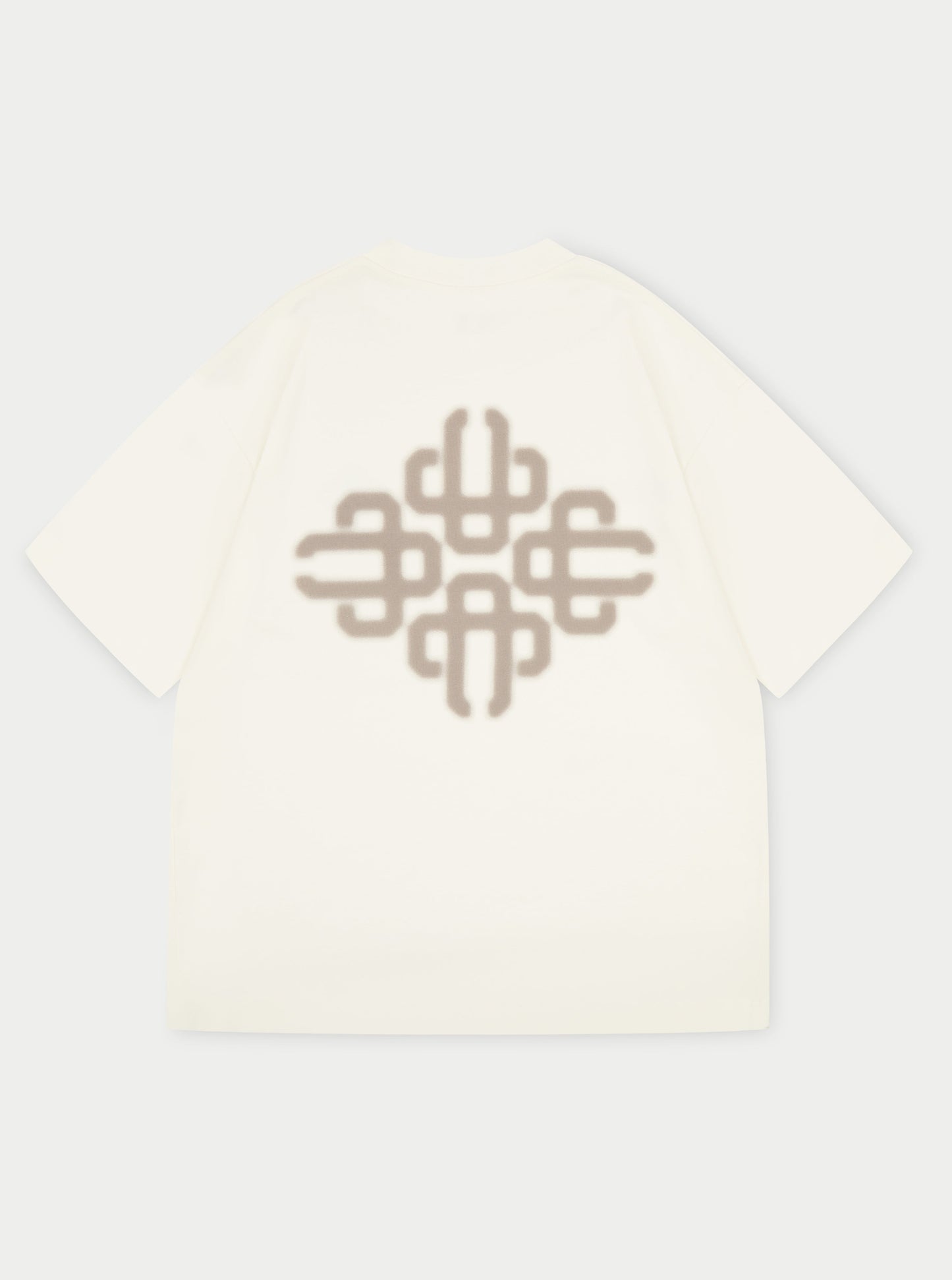 BLURRED GRAPHIC EMBLEM T-SHIRT - OFF WHITE