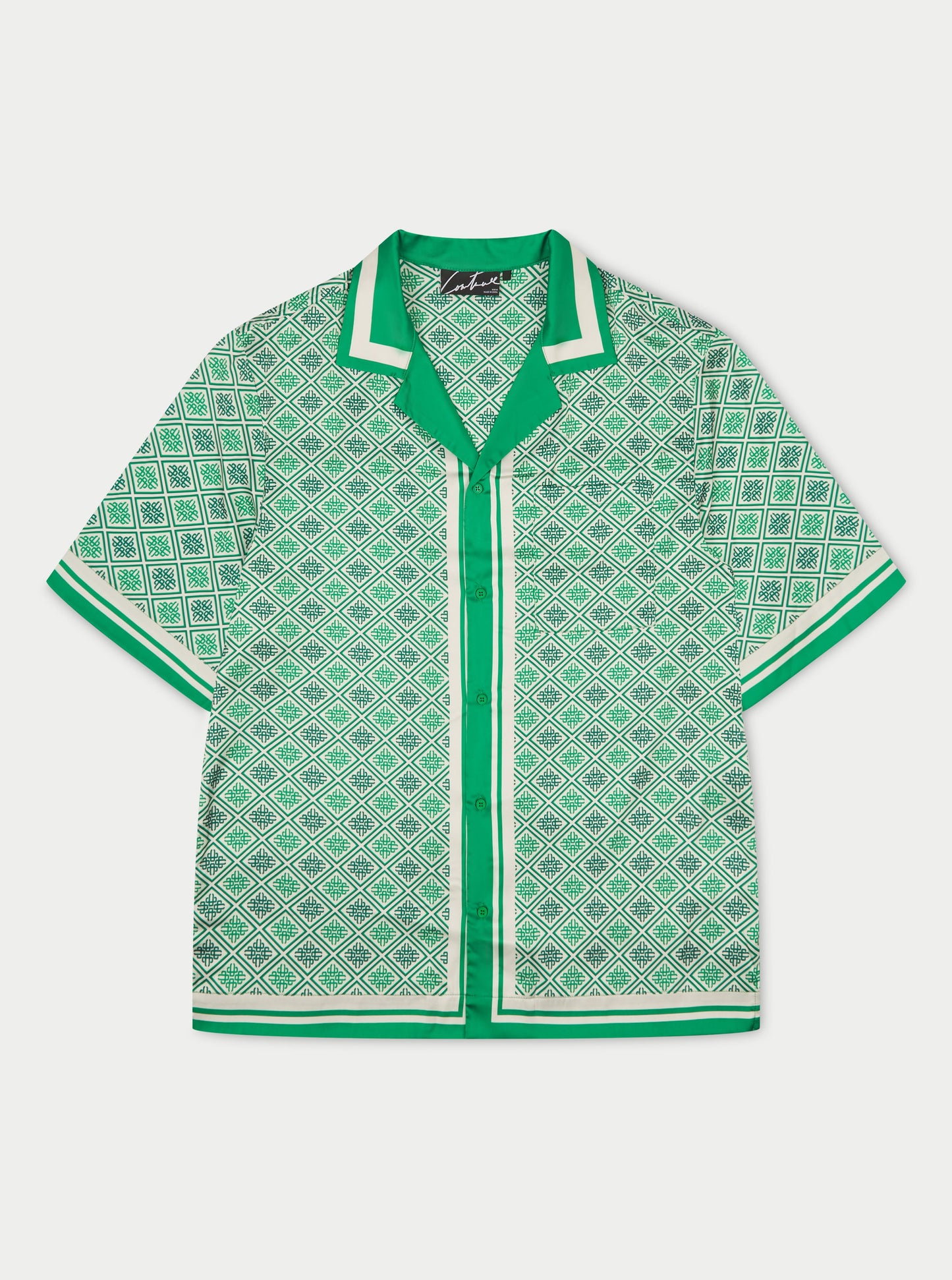 EMBLEM PRINT SHIRT - GREEN