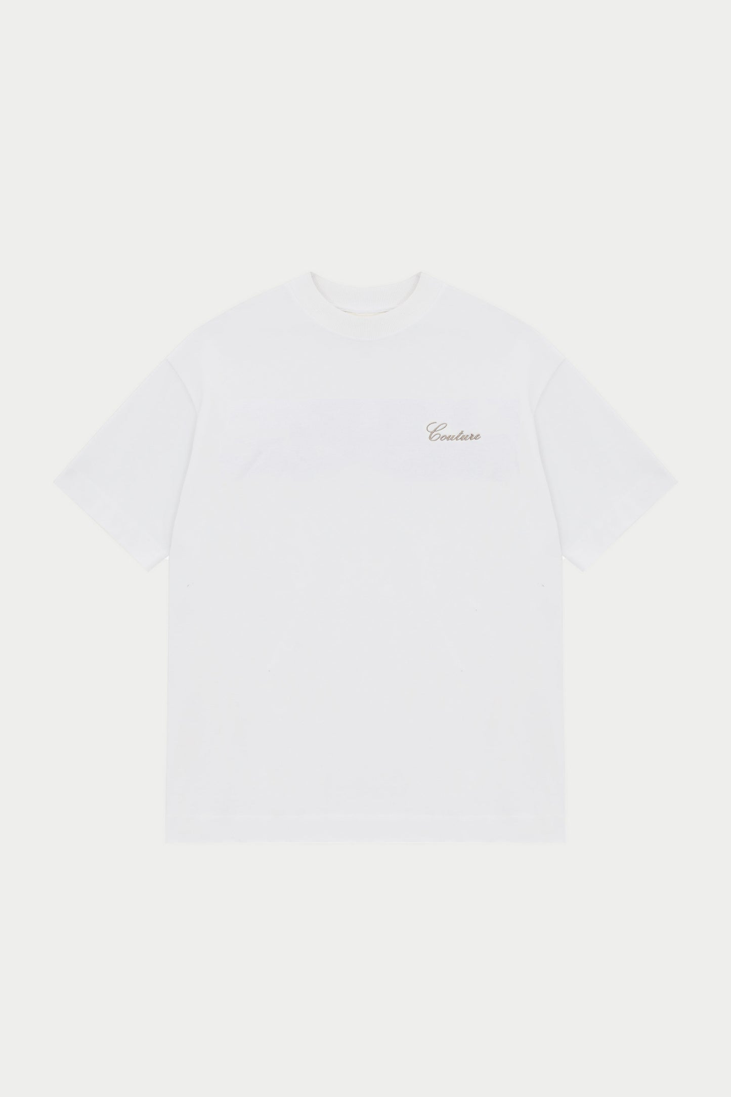 SCRIPT EMBROIDERED T-SHIRT - OFF WHITE