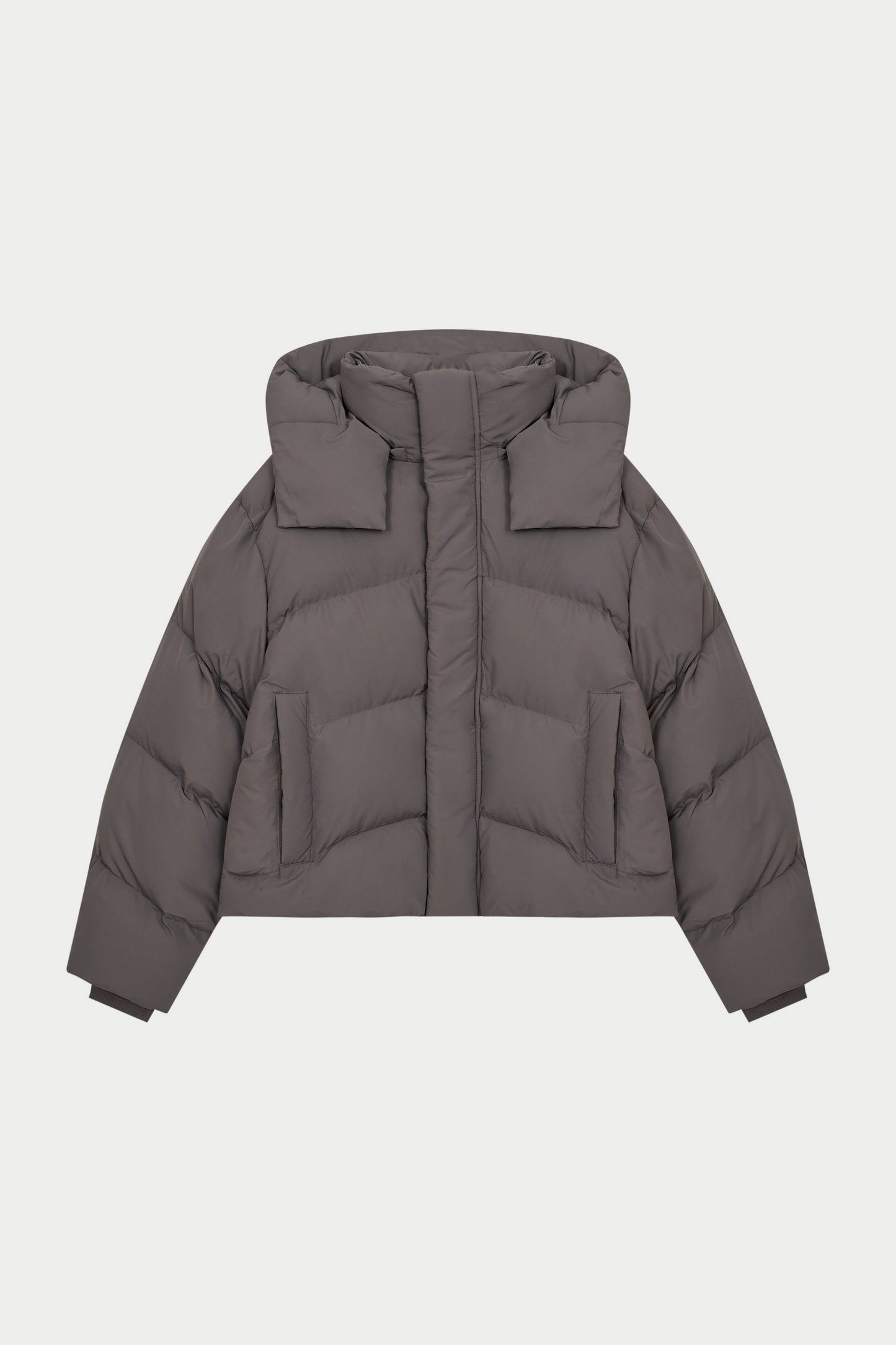 PUFFER COAT - BROWN