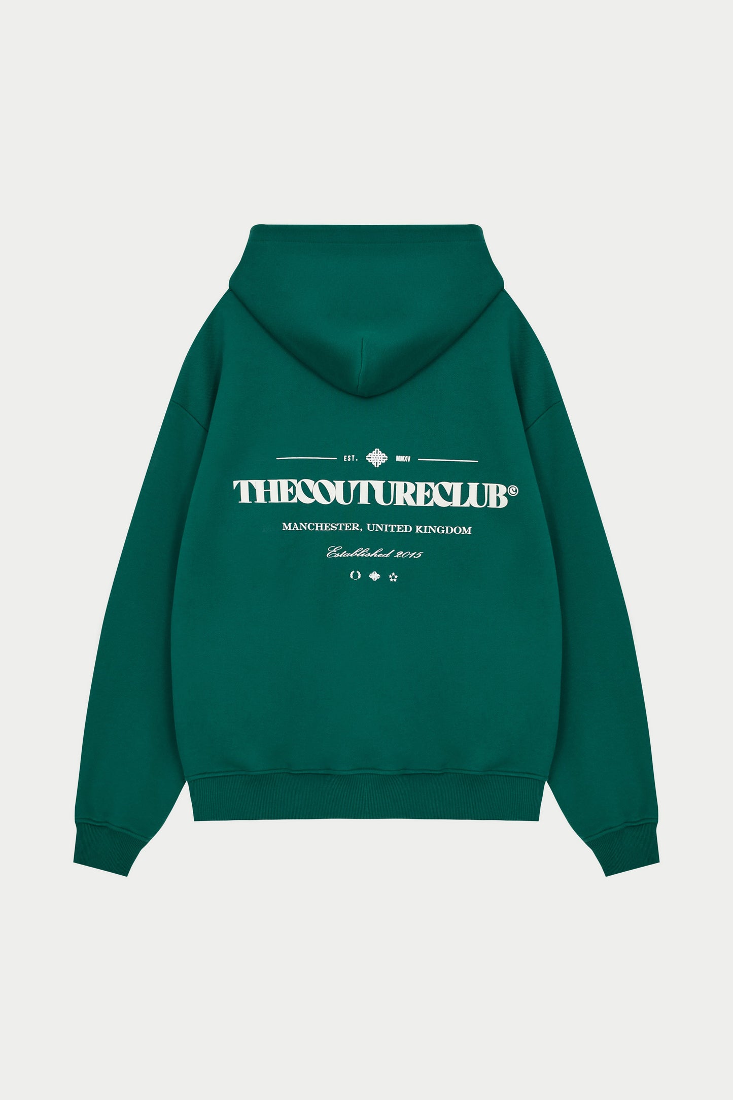 COPYRIGHT MULTI GRAPHIC HOODIE - GREEN