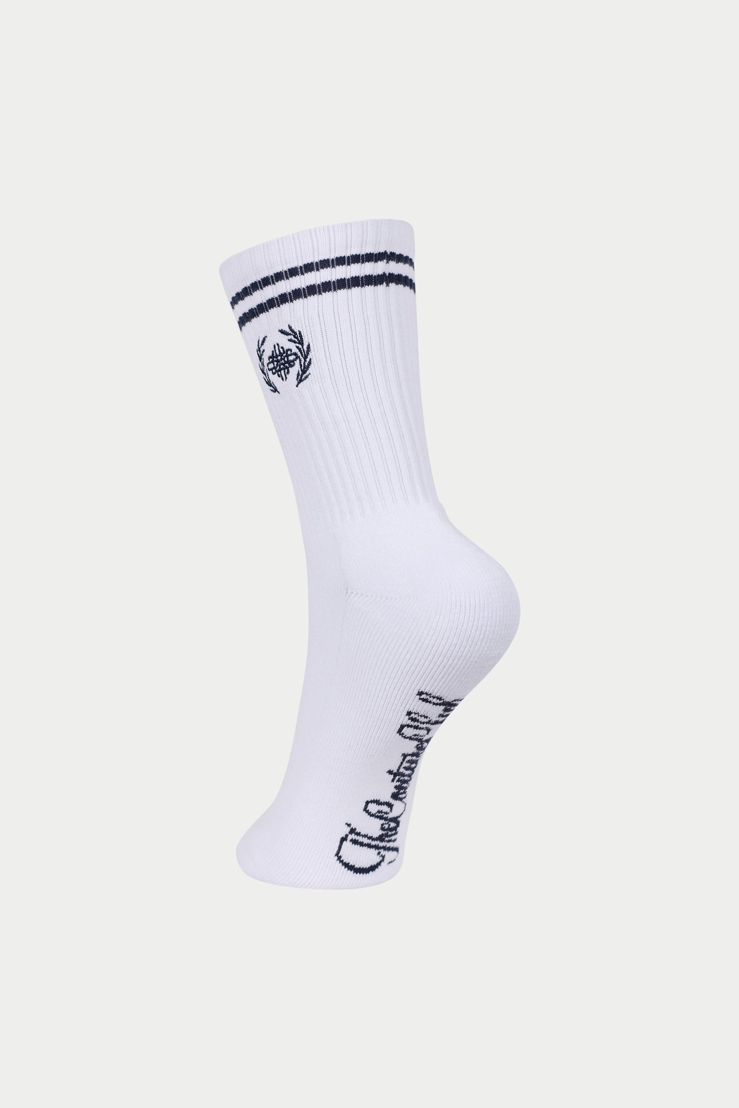 LAUREL EMBROIDERY SOCKS - WHITE