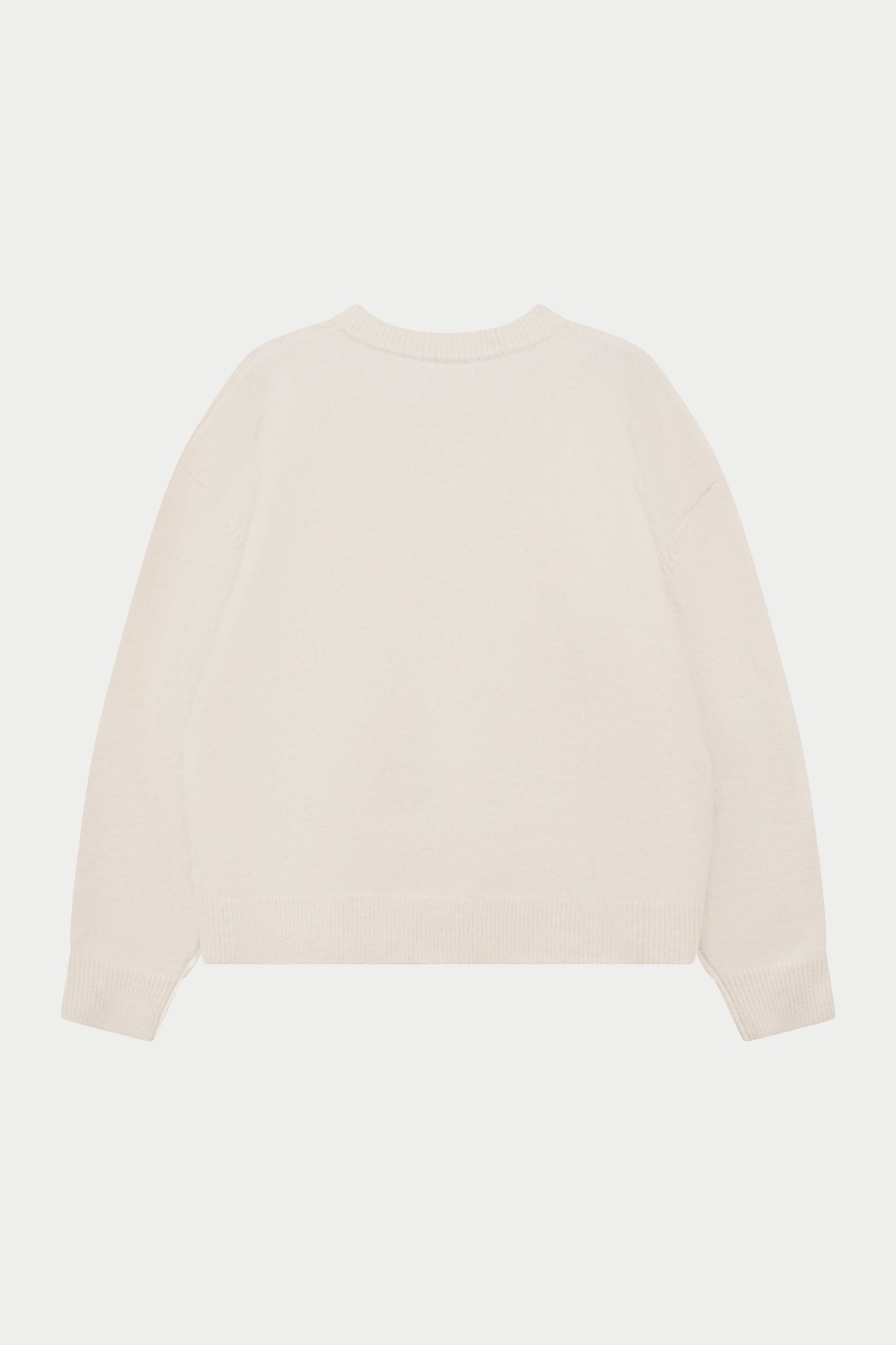 MONOGRAM KNITTED CREW - OFF WHITE