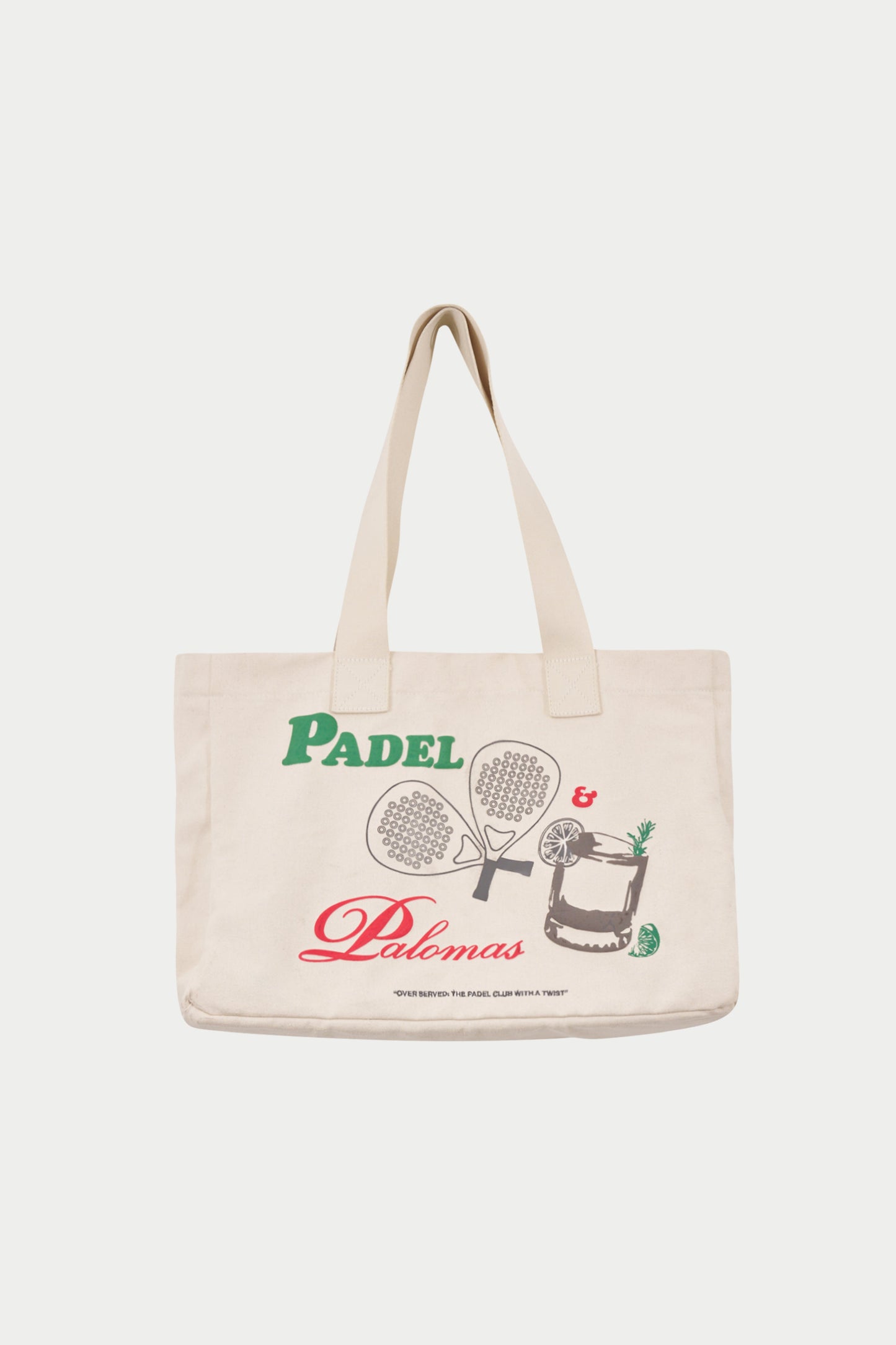 PADEL & PALOMAS LARGE TOTE BAG - OFF WHITE