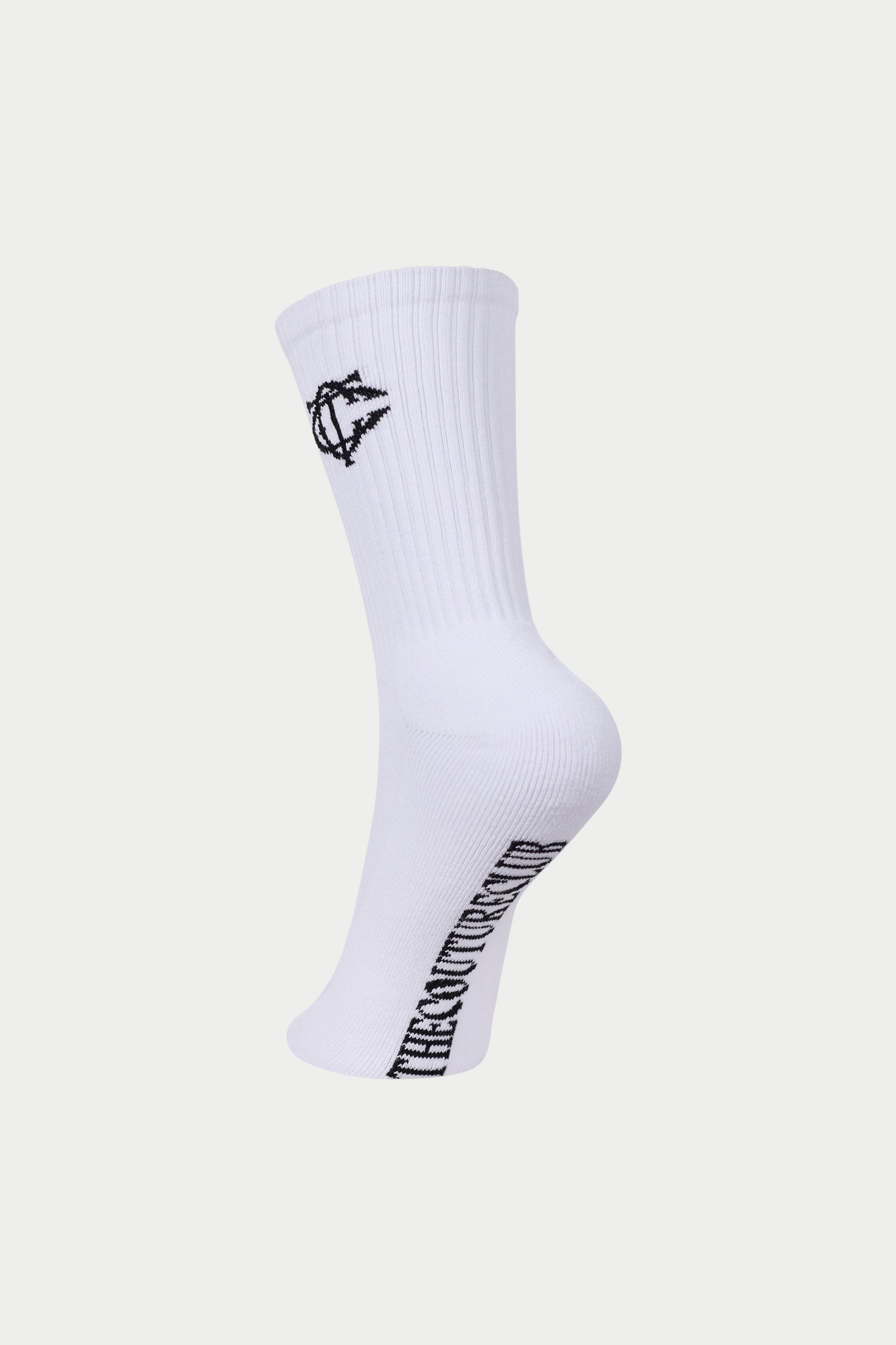 MONOGRAM EMBLEM SOCKS - WHITE