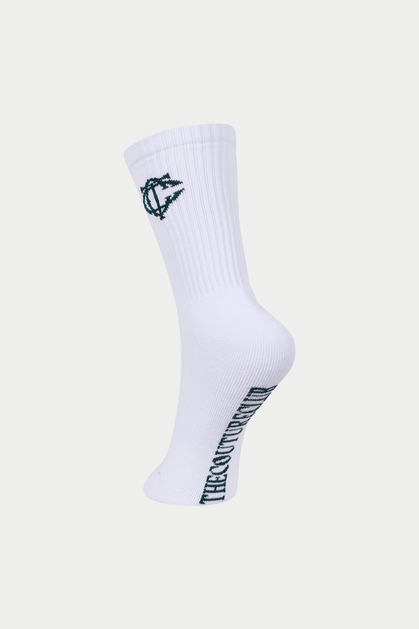 MONOGRAM EMBLEM SOCKS - FOREST GREEN