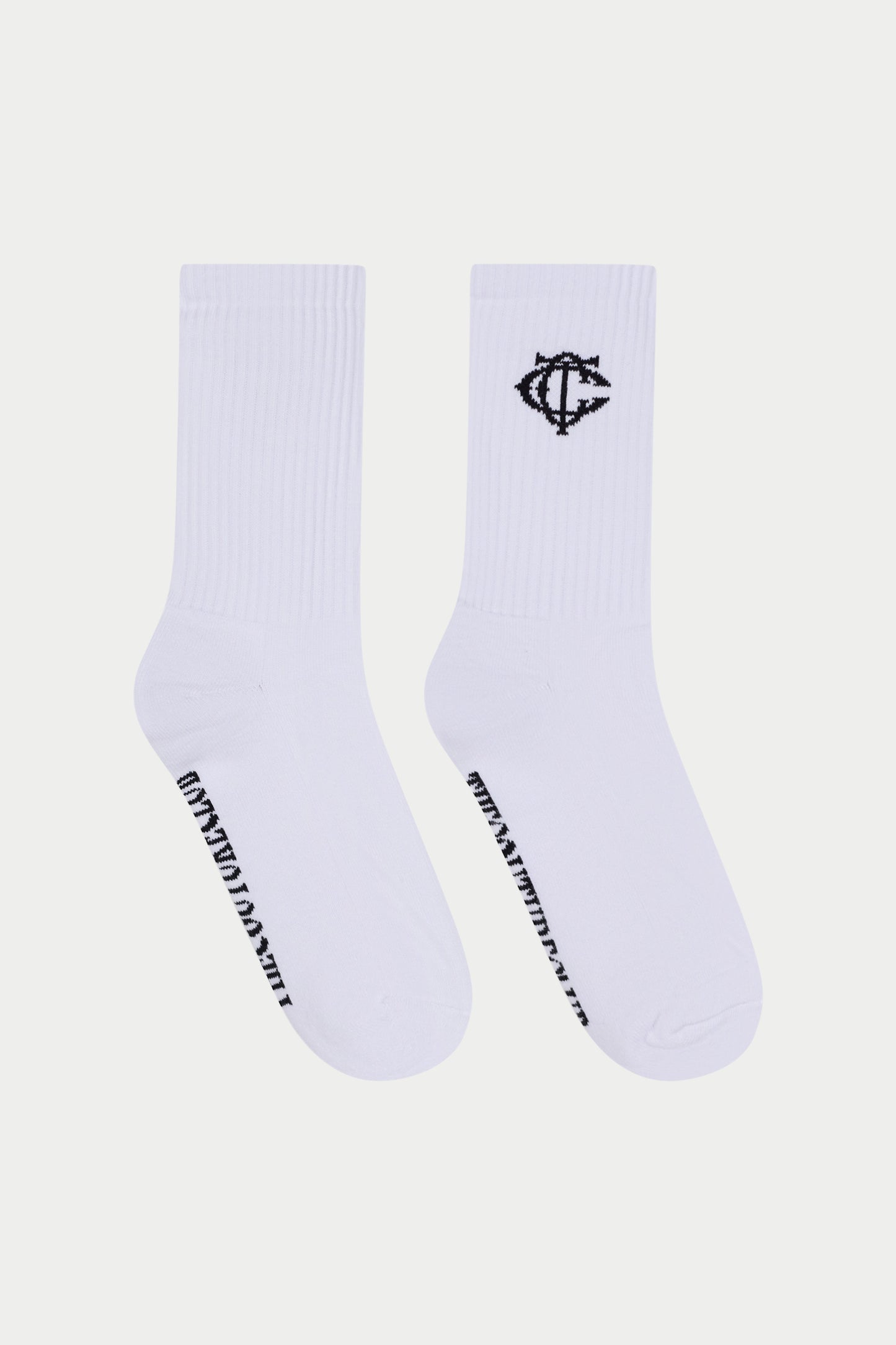MONOGRAM EMBLEM SOCKS - NAVY