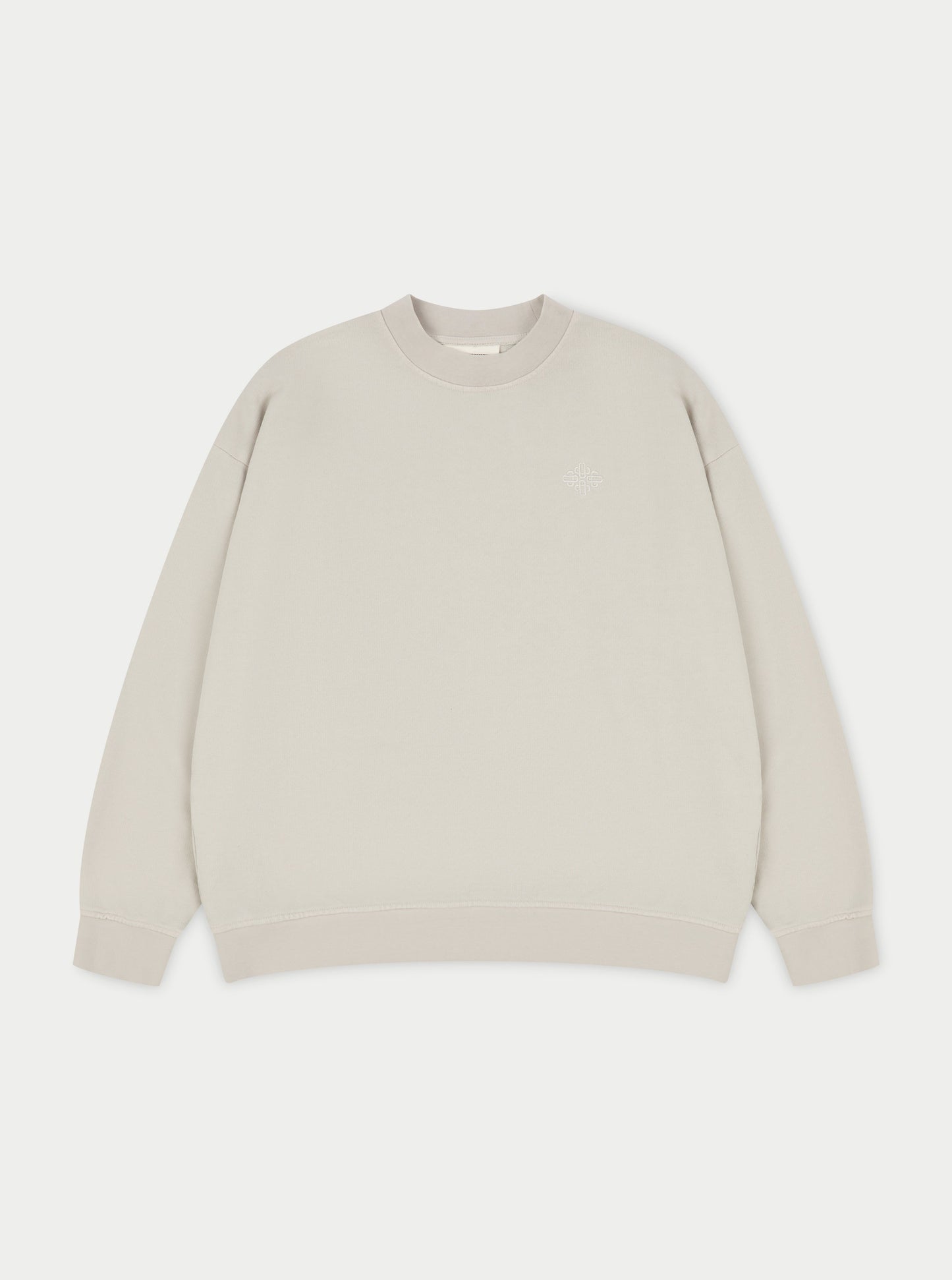 EMBLEM OVERSIZED SWEATSHIRT - GREY