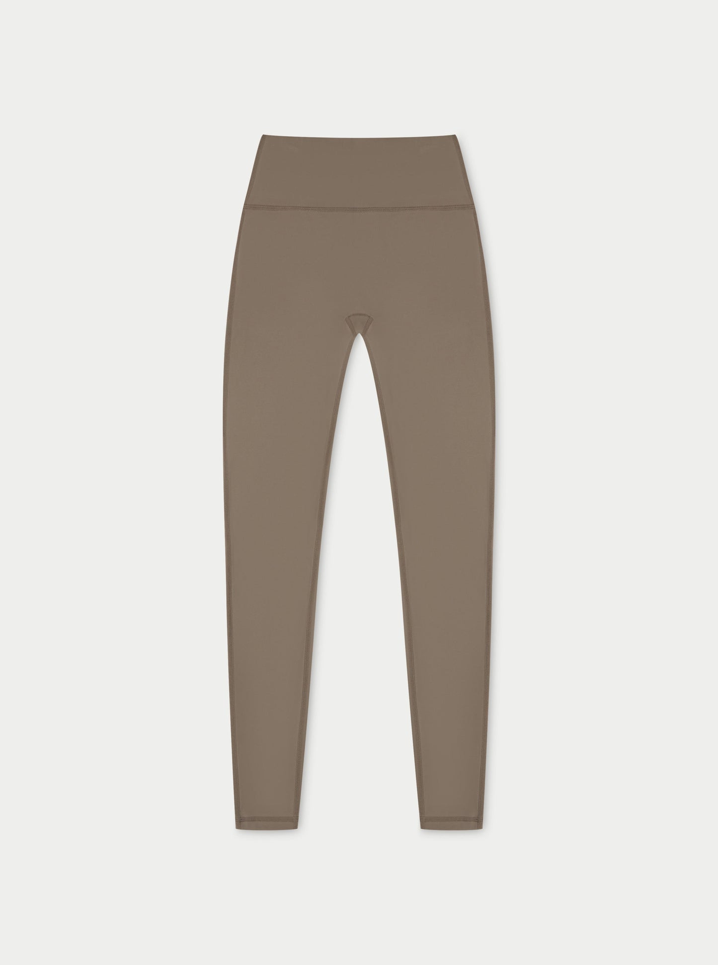 SCULPTING STRETCH EMBLEM LEGGINGS - COCOA