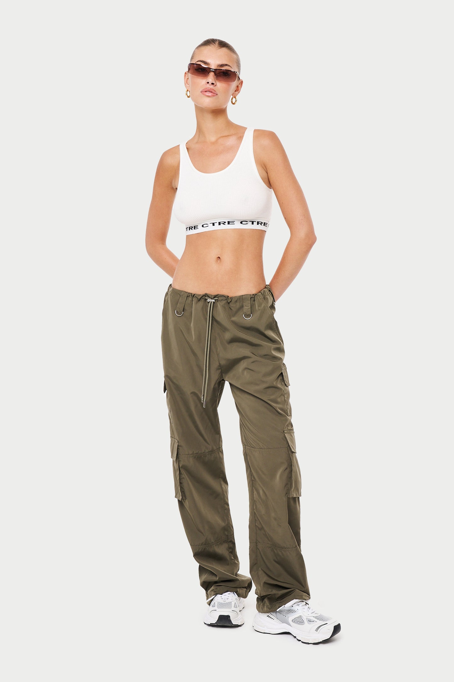 MULTI POCKET OVERSIZED CARGOS - KHAKI