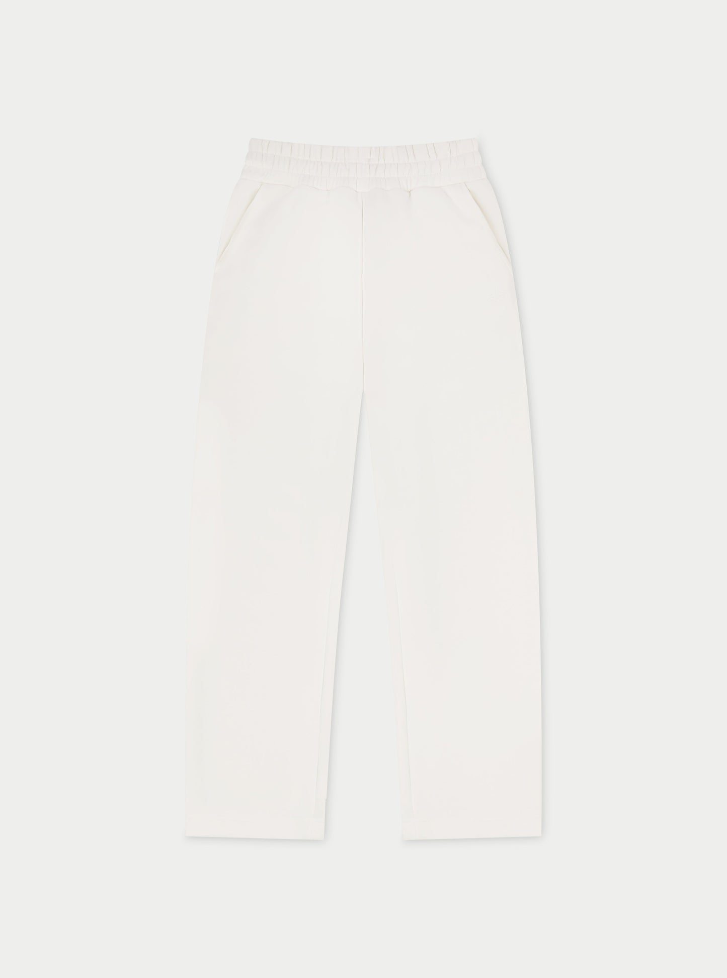 RELAXED TAPERED LEG JOGGERS - OFF WHITE