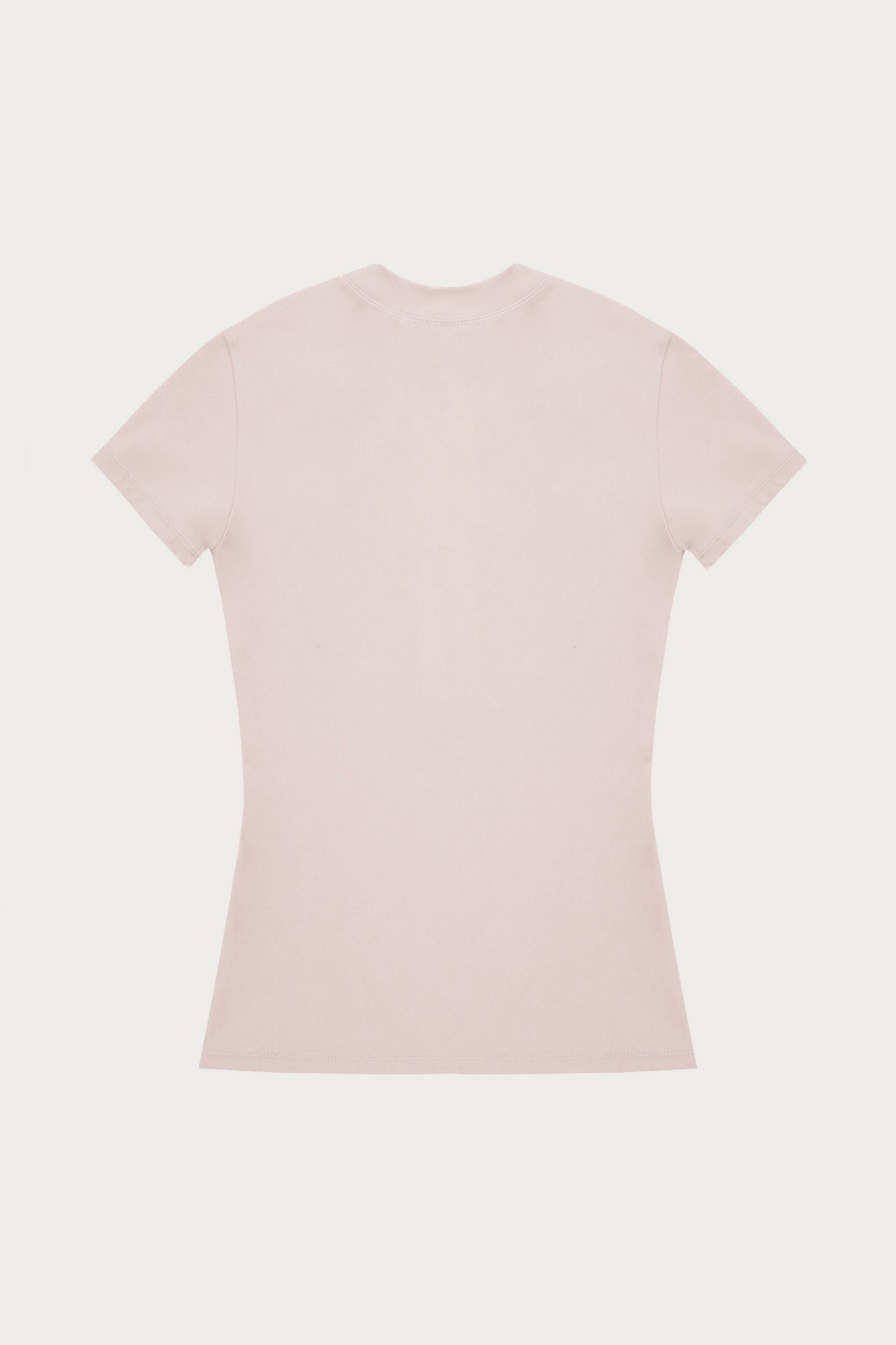 SCULPTING STRETCH EMBLEM BABY TEE - PINK