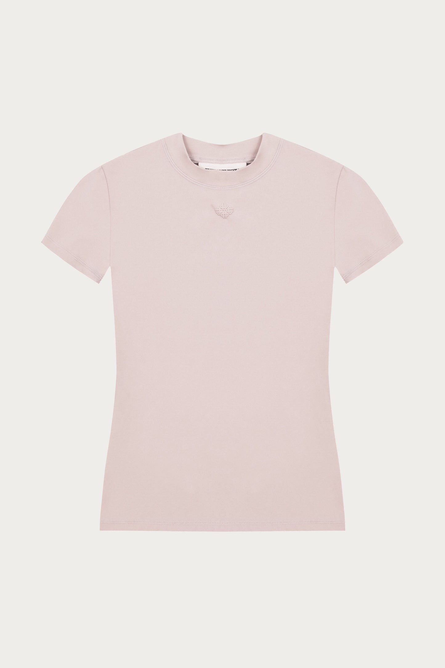 SCULPTING STRETCH EMBLEM BABY TEE - PINK