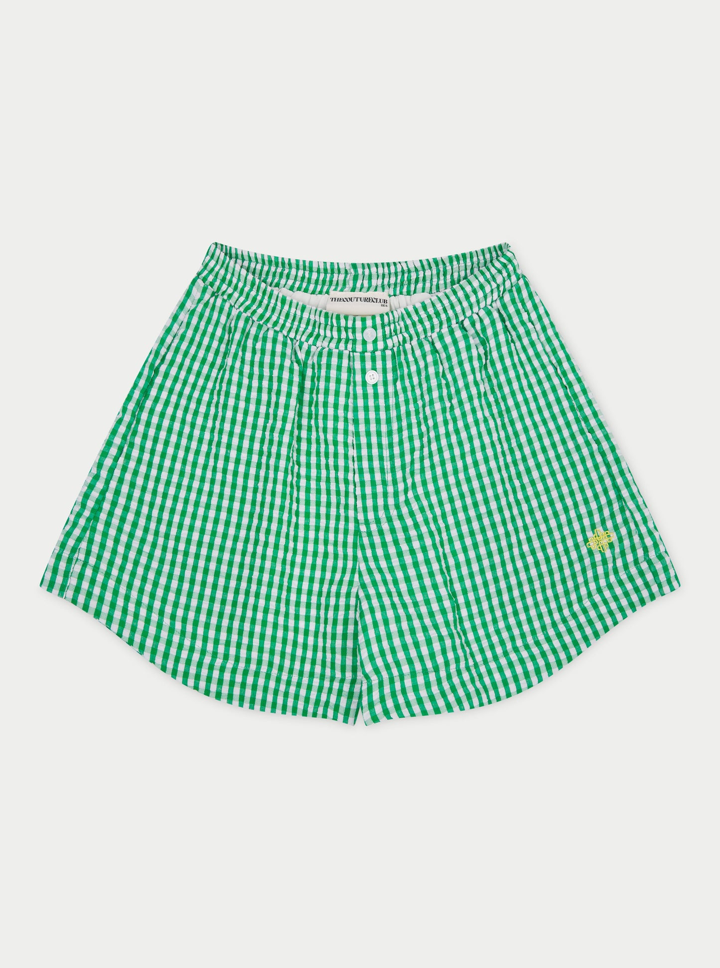 GINGHAM SHORTS - GREEN