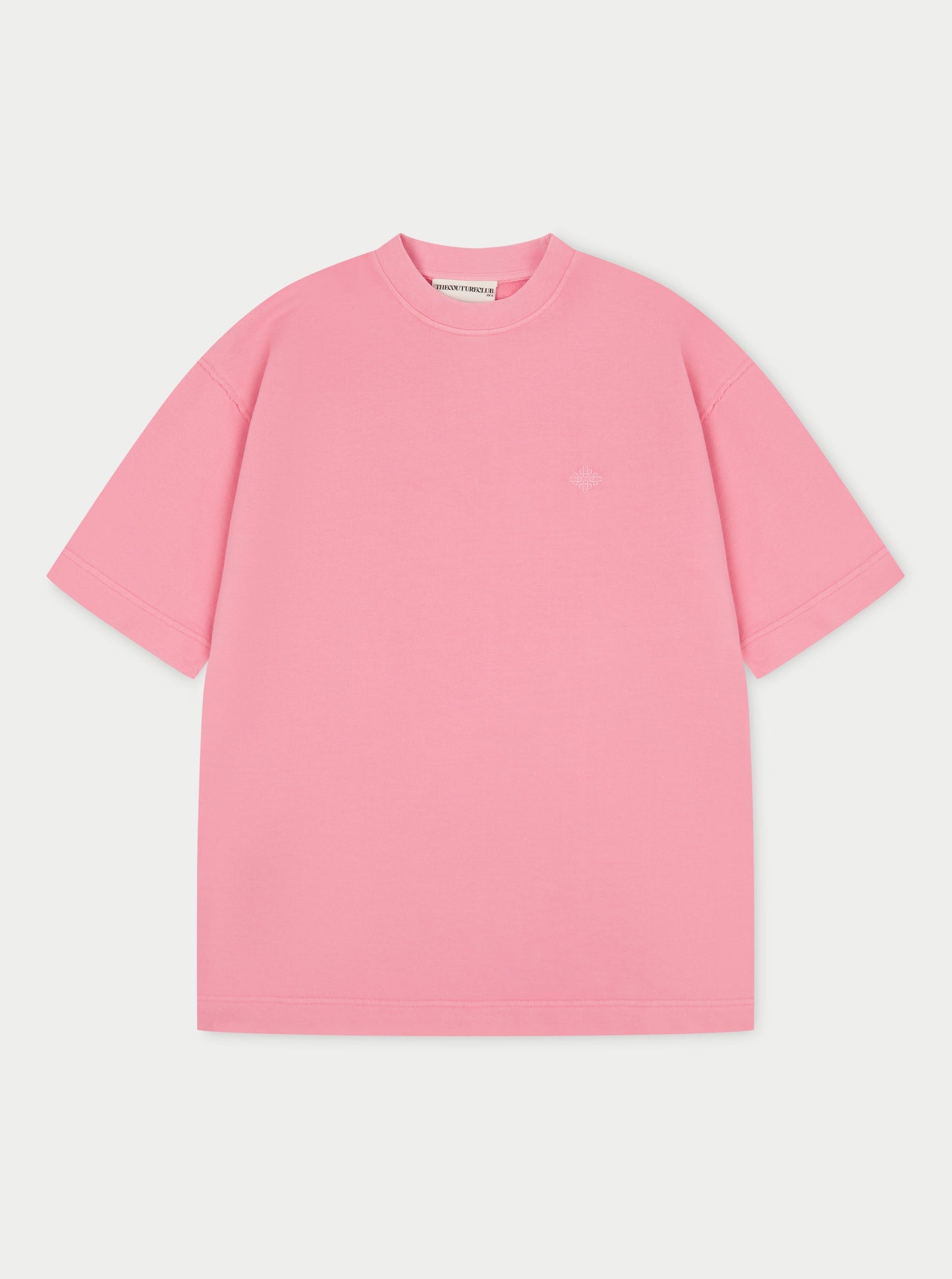EMBLEM OVERSIZED T-SHIRT - PINK