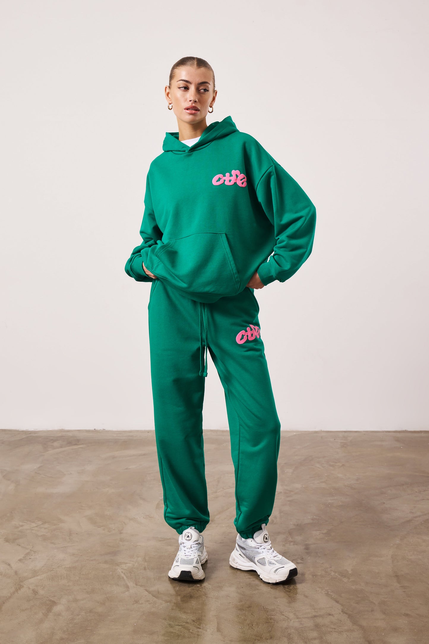 CTRE BUBBLE RELAXED JOGGERS - GREEN