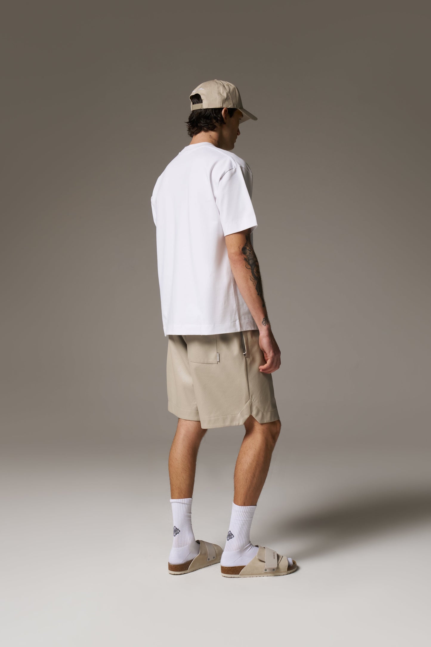 SCRIPT EMBROIDERED T-SHIRT - WHITE