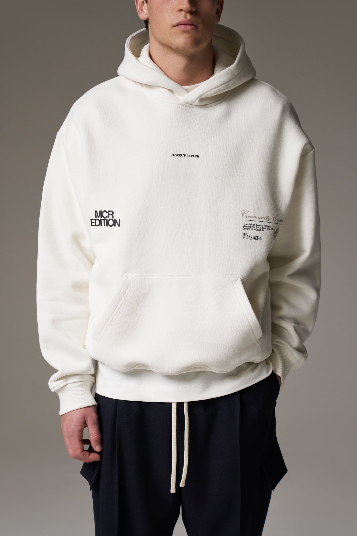 COMMUNITY CAPSULE HOODIE - OFF WHITE