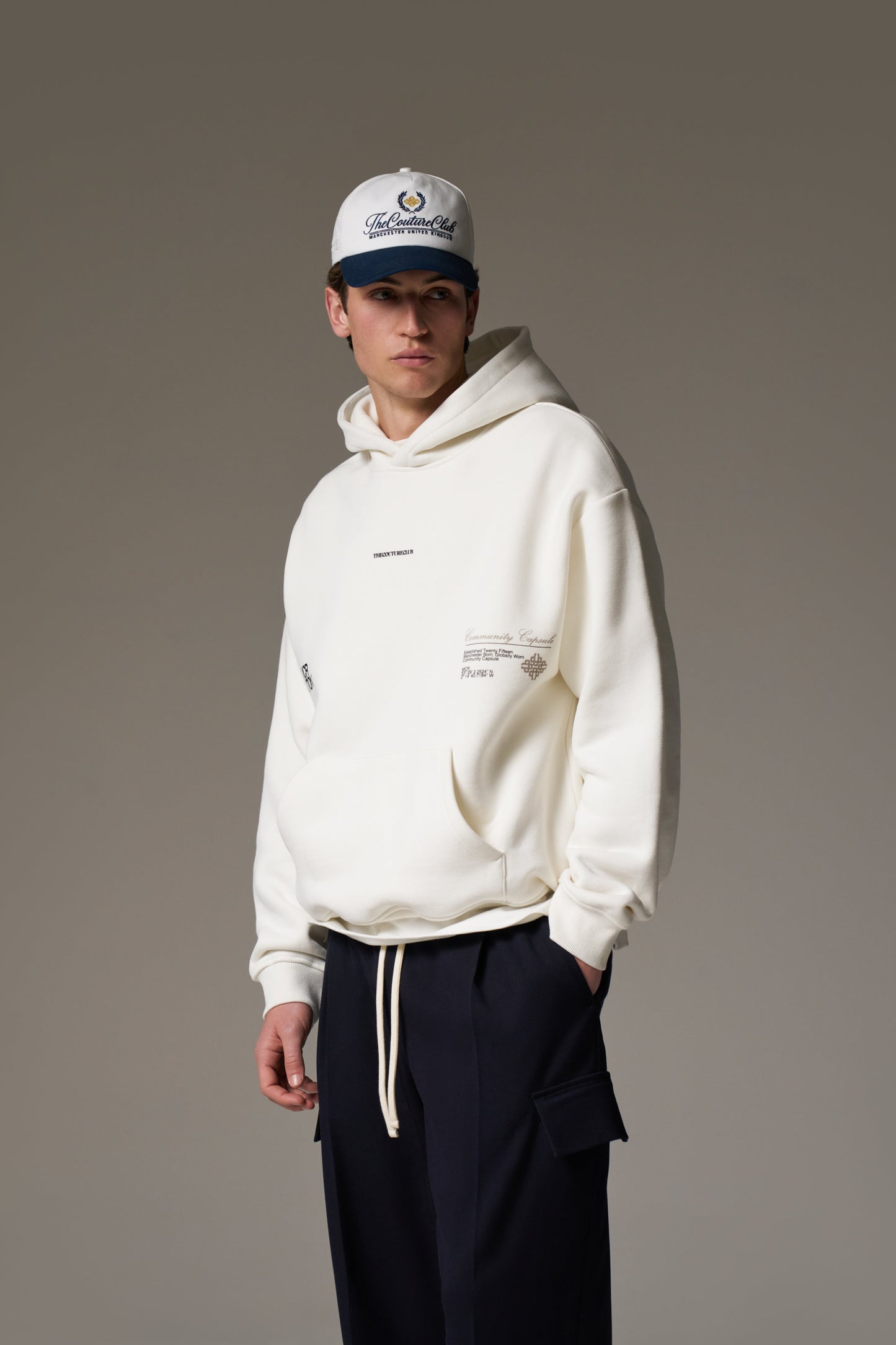 COMMUNITY CAPSULE HOODIE - OFF WHITE