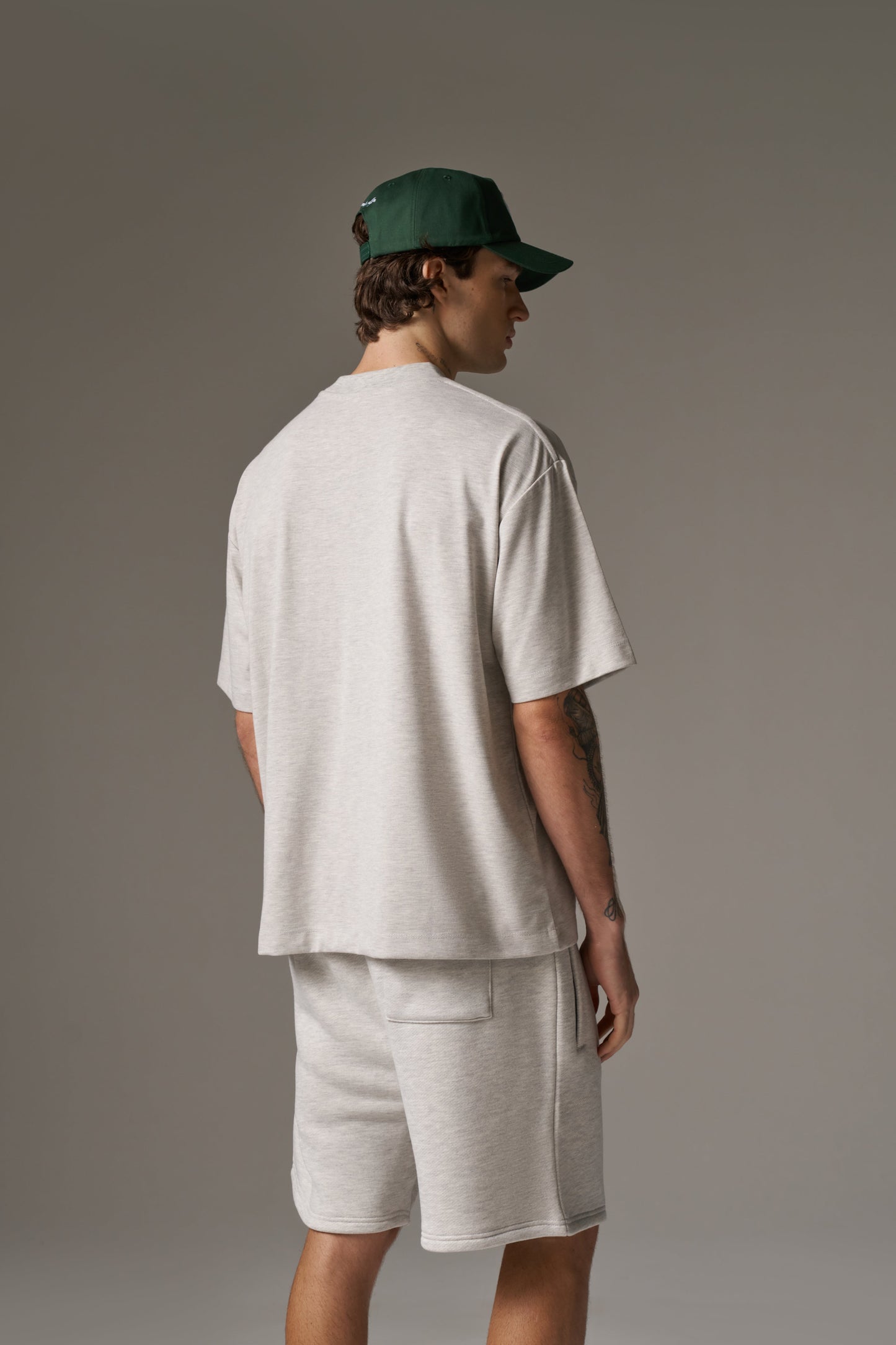 MONOGRAM T-SHIRT - GREY MARL