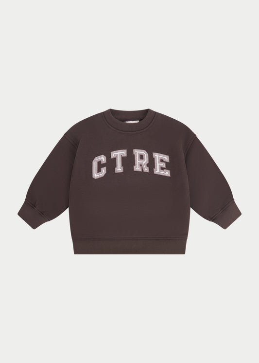 Kids Ctre Sweatshirt in Brown