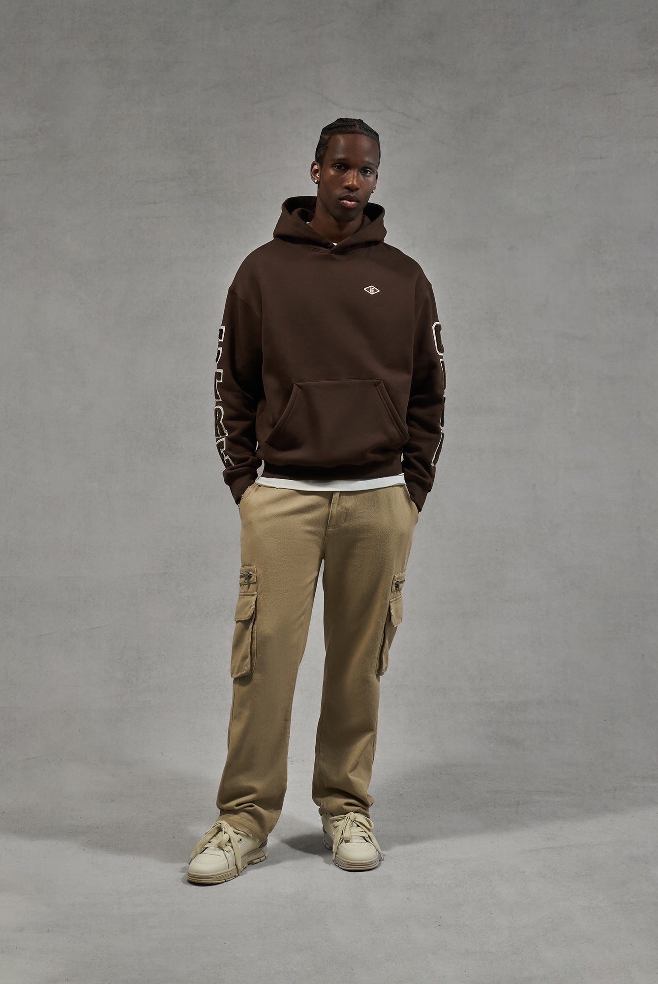 PATCH POCKET TWILL CARGOS - BEIGE