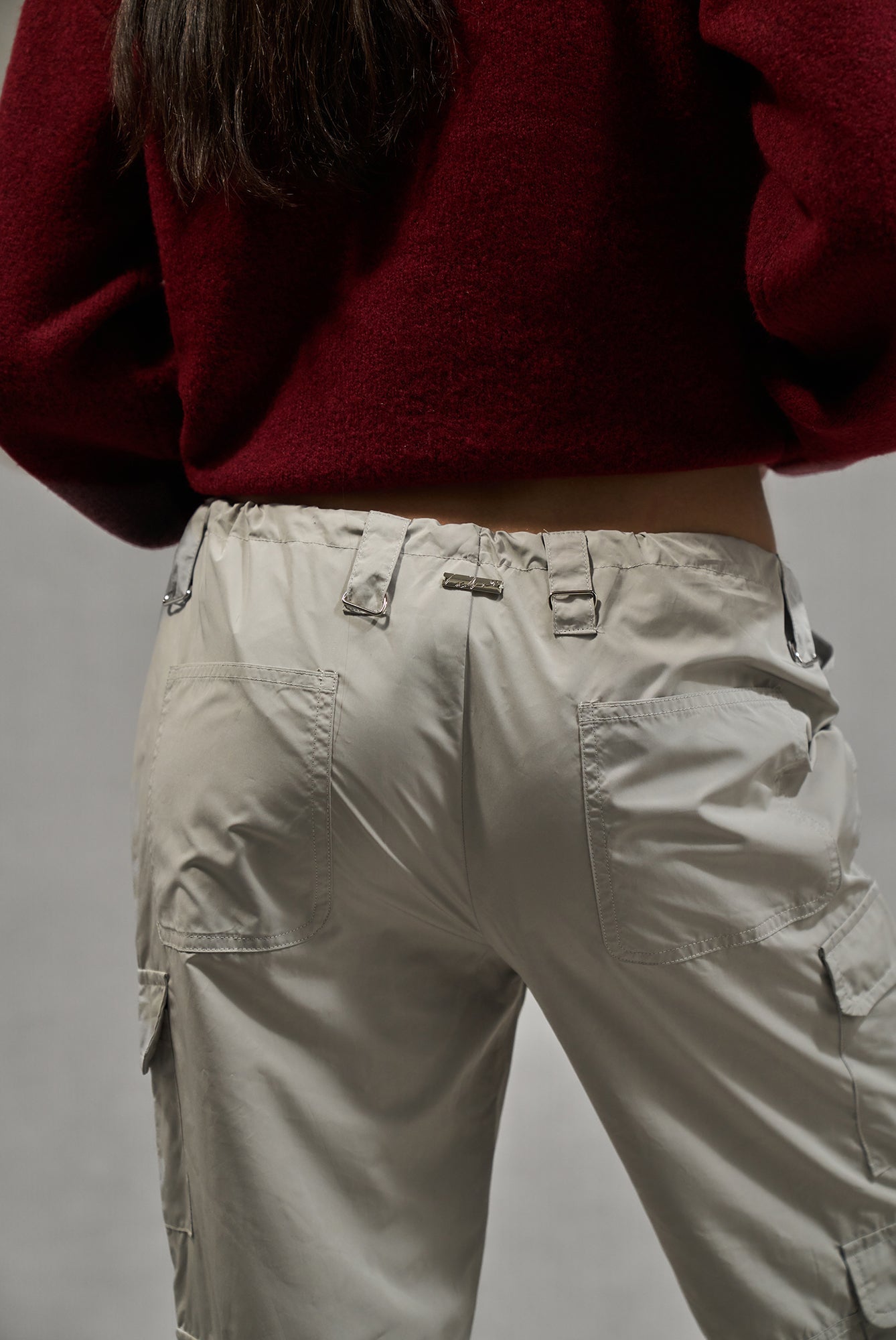 MULTI POCKET OVERSIZED CARGOS - GREY