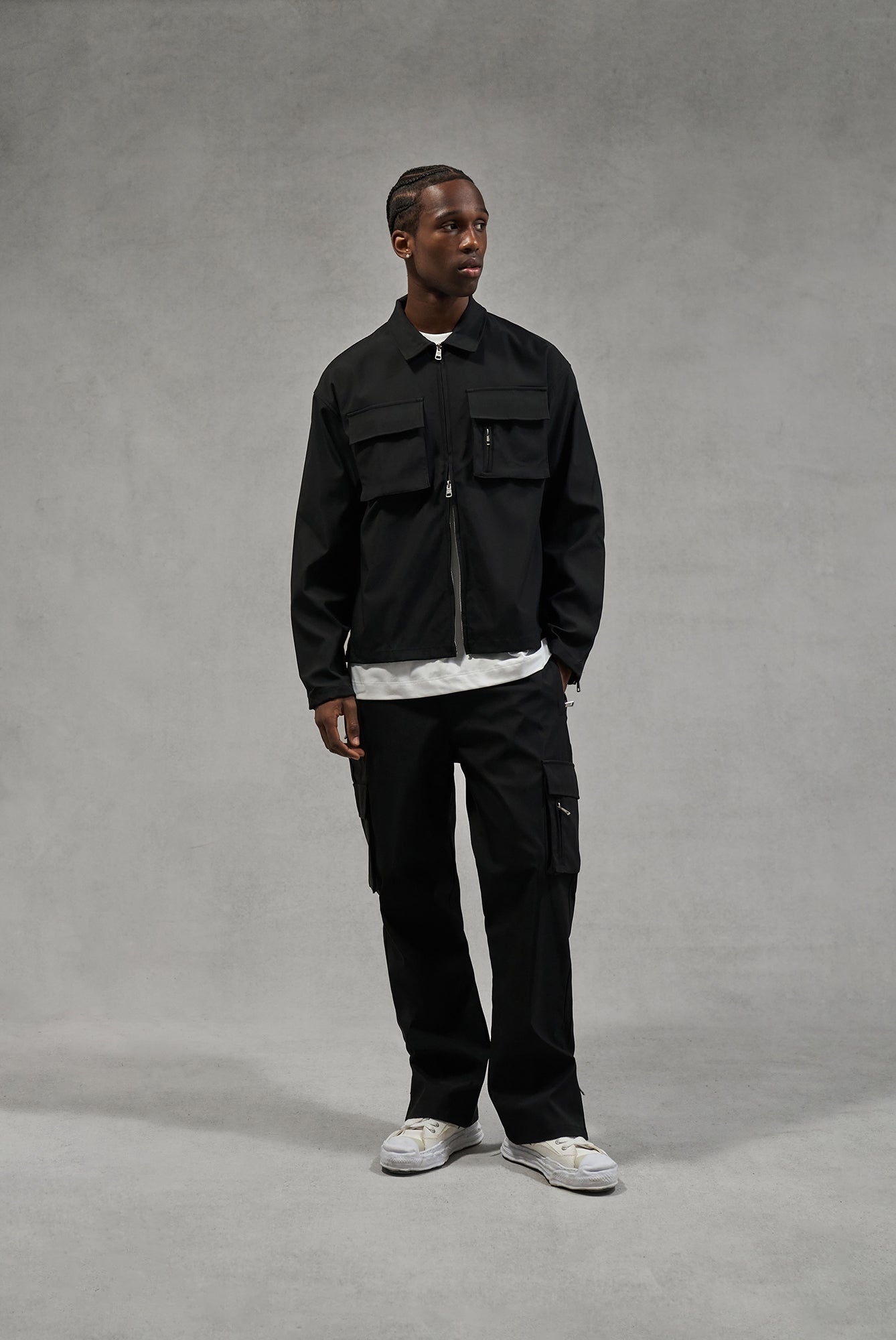 TECHNICAL LONG SLEEVE SHIRT - BLACK