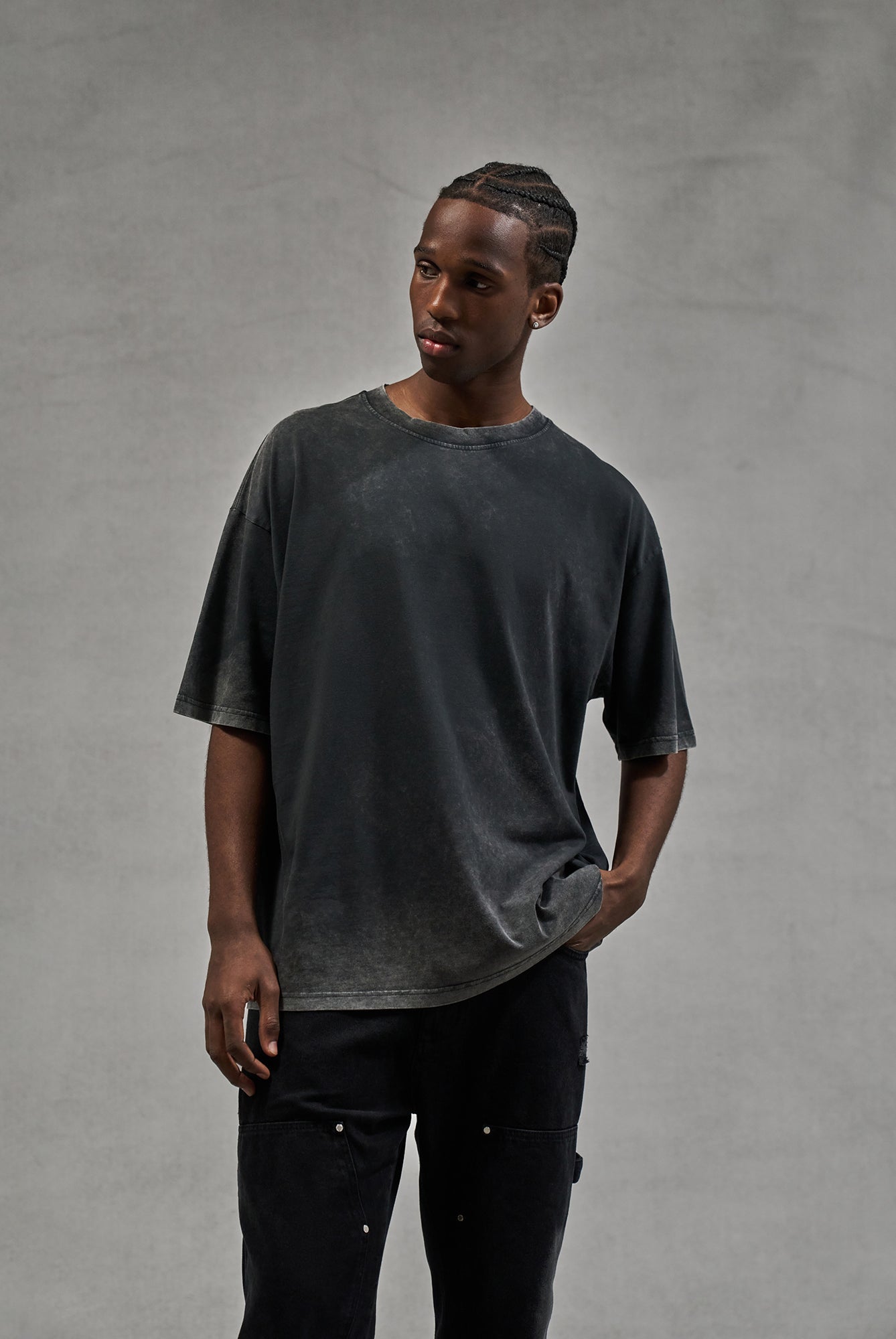 UNBRANDED RELAXED T-SHIRT - ACID WASH