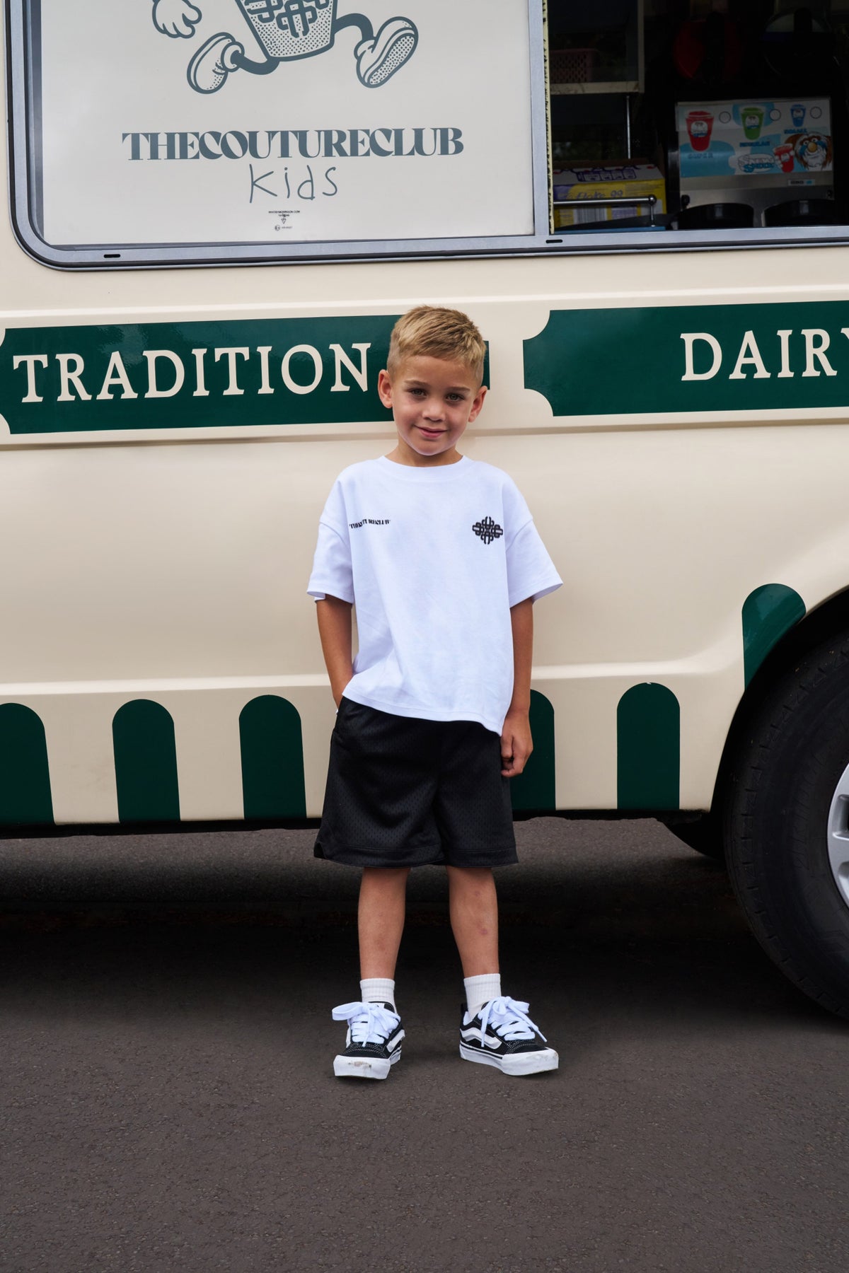 KIDS AIRTEX SHORTS - BLACK
