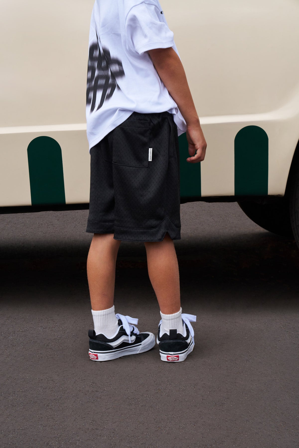 KIDS AIRTEX SHORTS - BLACK