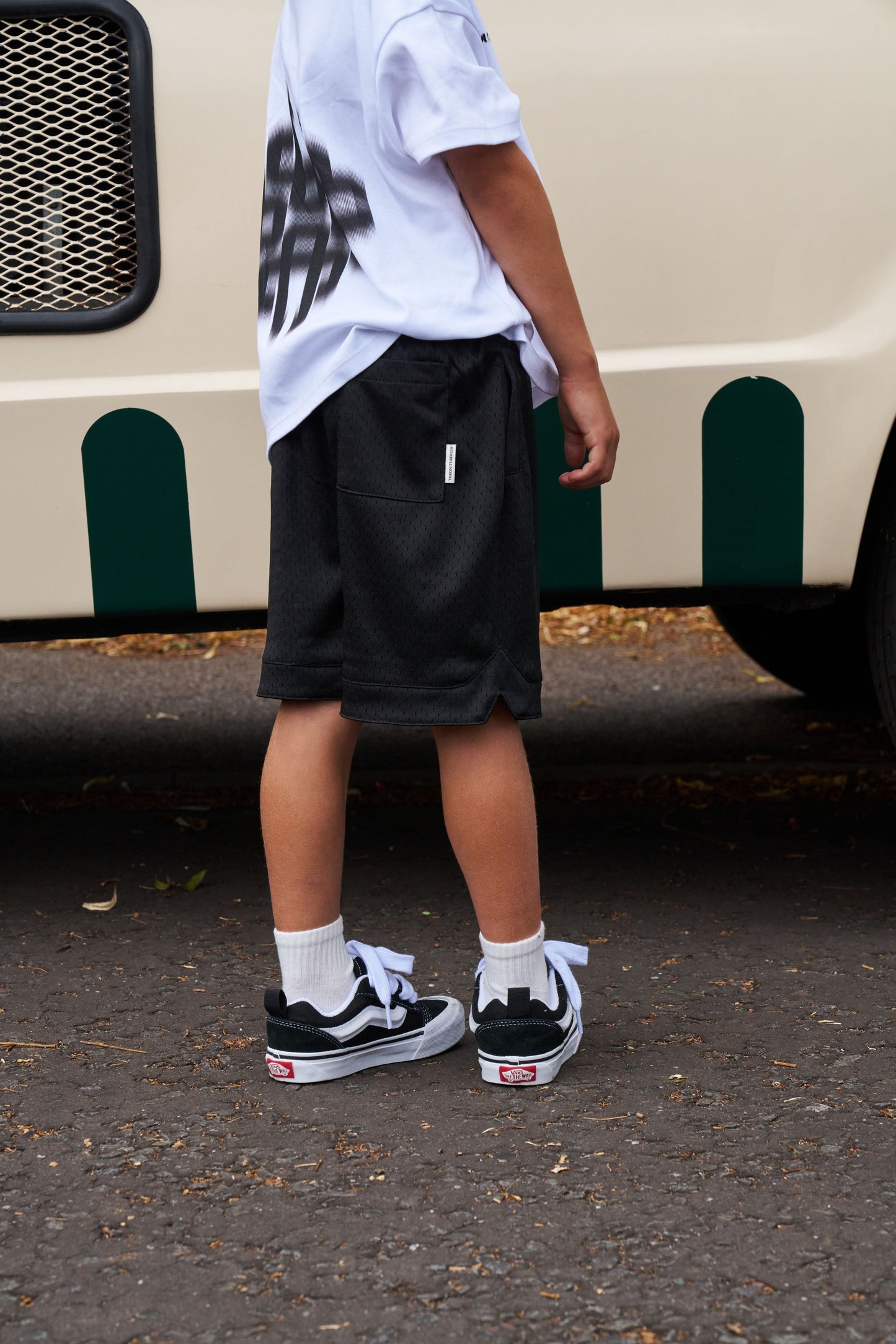 KIDS AIRTEX SHORTS - BLACK