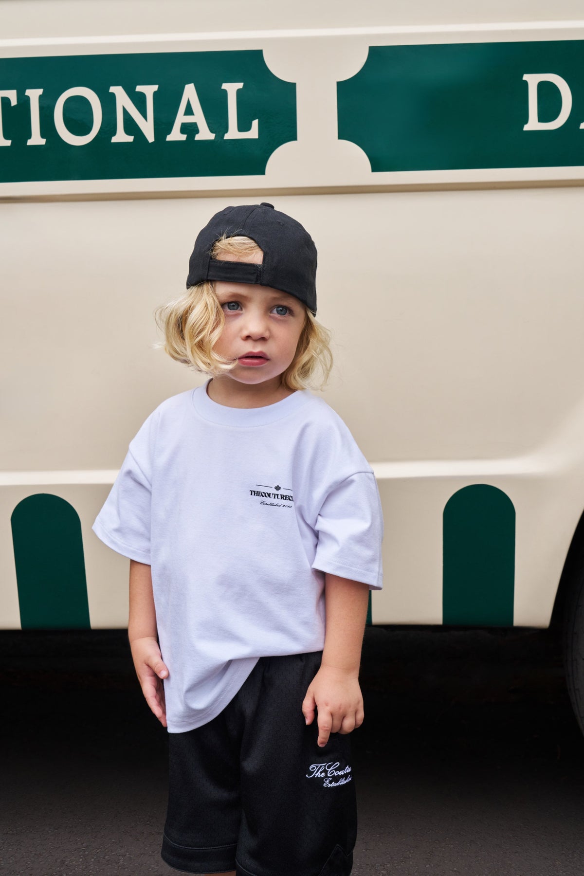 KIDS COPYRIGHT MULTI GRAPHIC T-SHIRT - WHITE