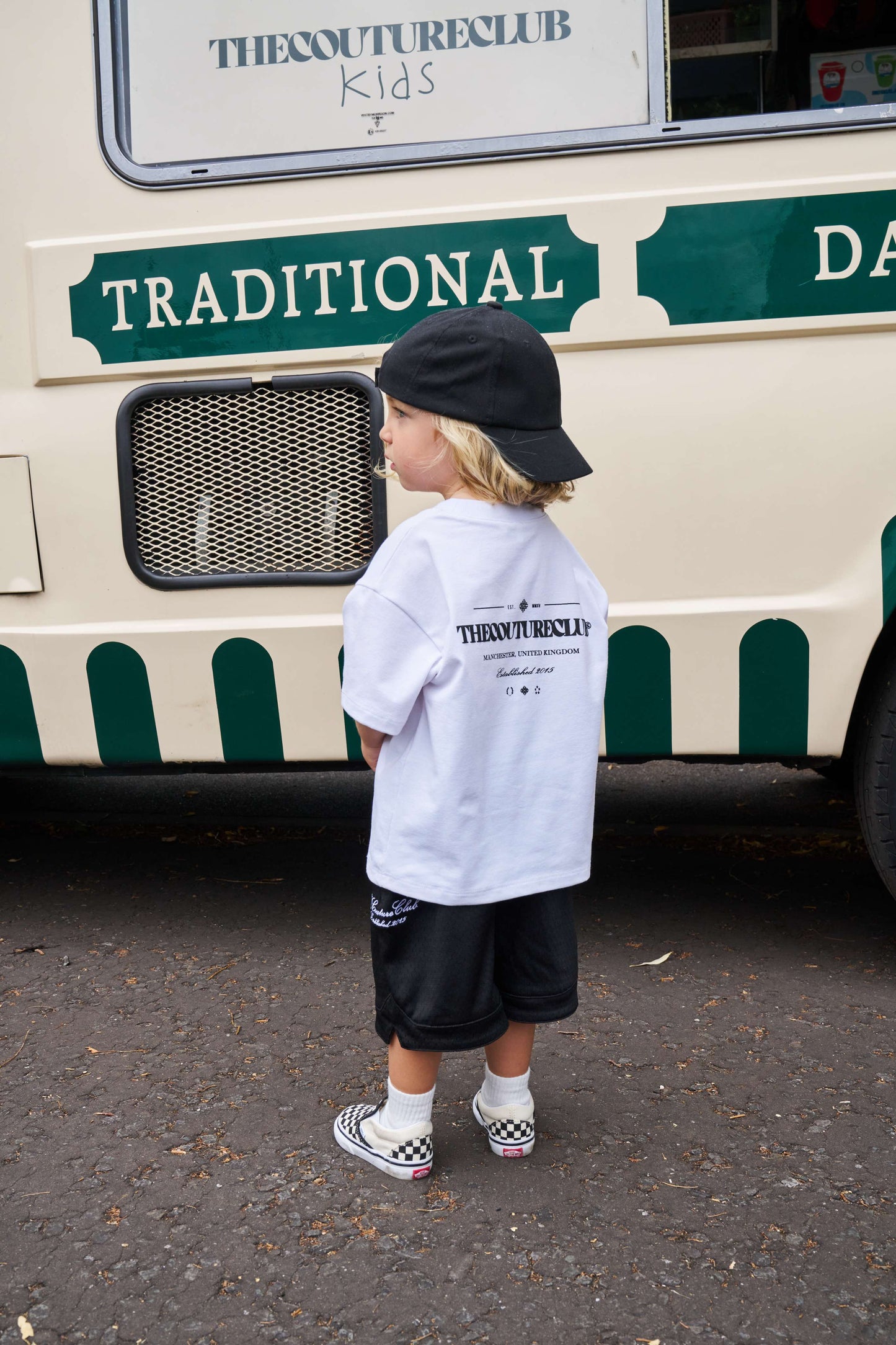 KIDS COPYRIGHT MULTI GRAPHIC T-SHIRT - WHITE