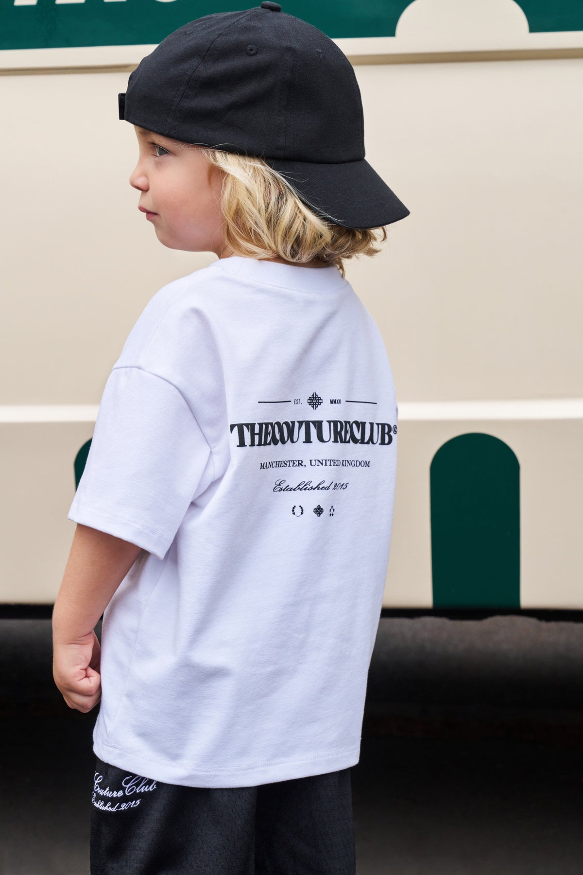 KIDS COPYRIGHT MULTI GRAPHIC T-SHIRT - WHITE