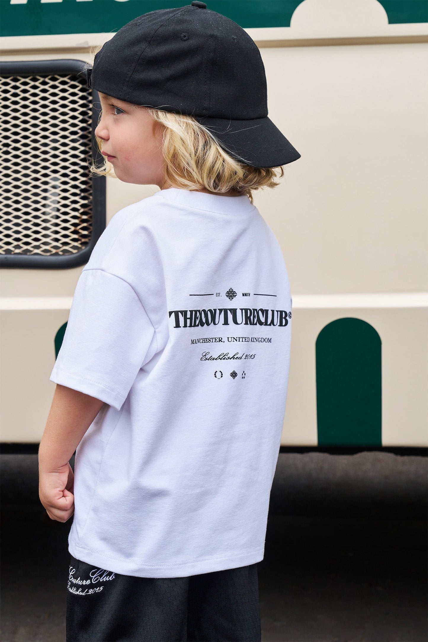 JUNIOR COPYRIGHT MULTI GRAPHIC T-SHIRT - WHITE