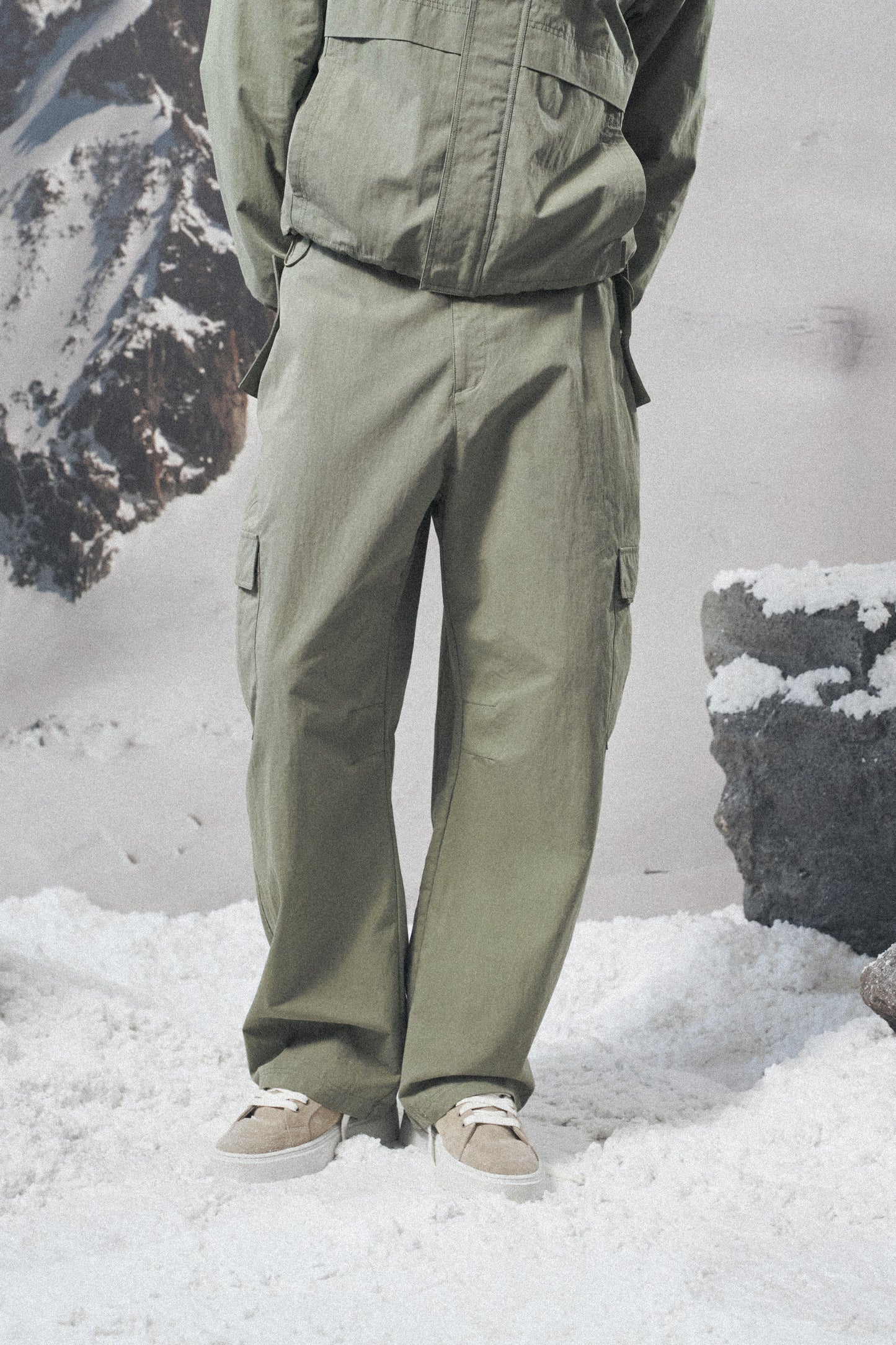 RIPSTOP CARGO TROUSERS - LIGHT KHAKI