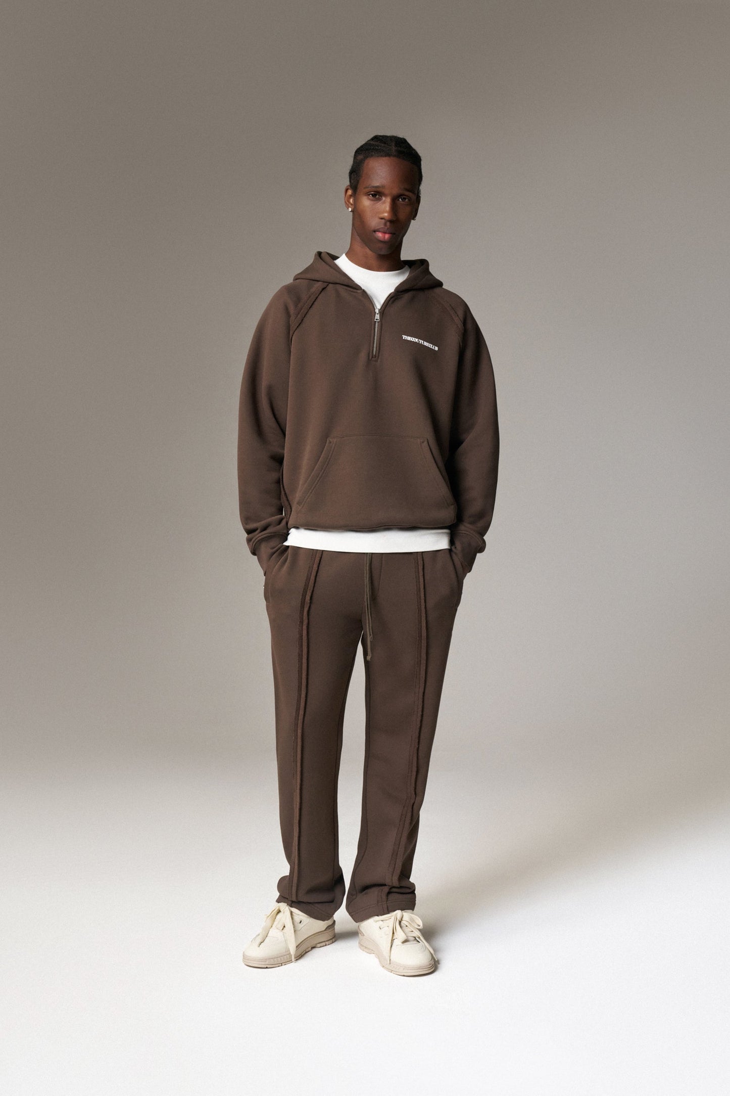COPYRIGHT STRAIGHT LEG JOGGERS - BROWN