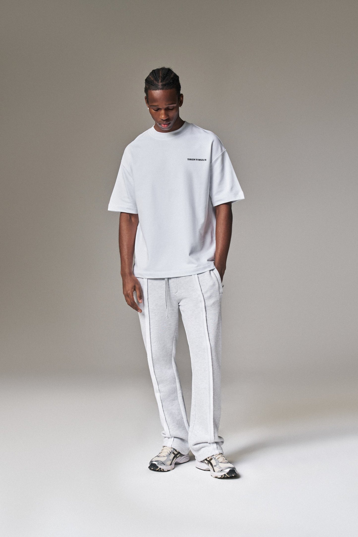 COPYRIGHT STRAIGHT LEG JOGGERS - GREY MARL