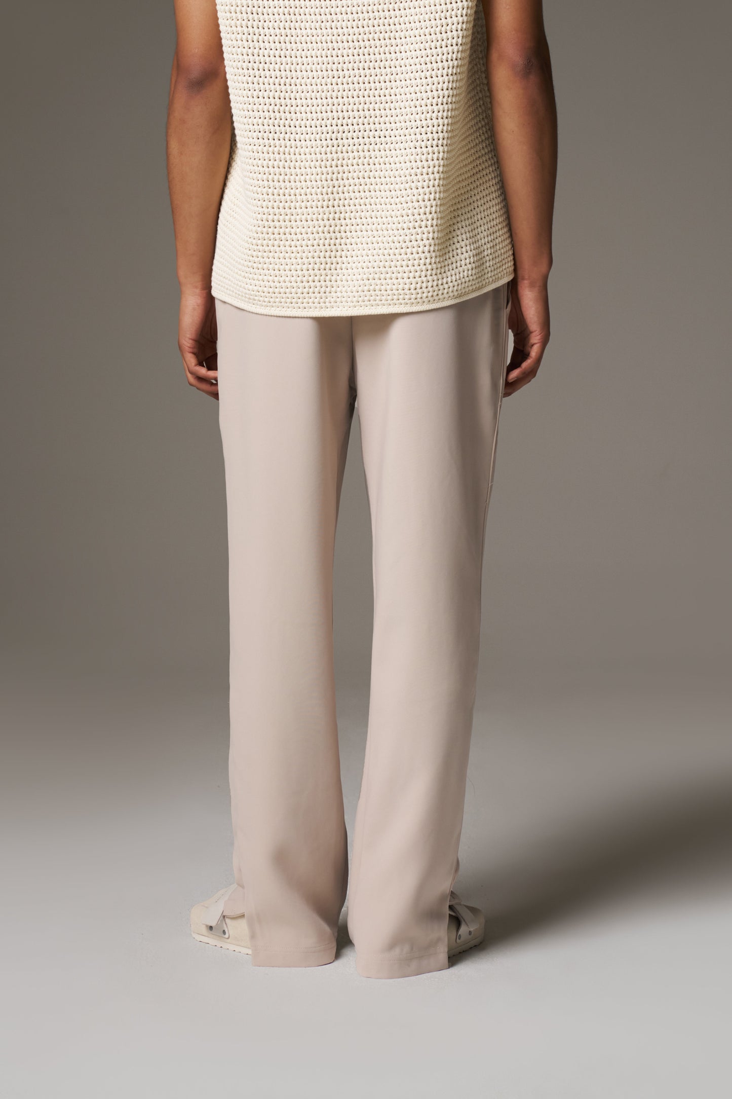 ULTIMATE SPLIT HEM SMART PANT - BEIGE