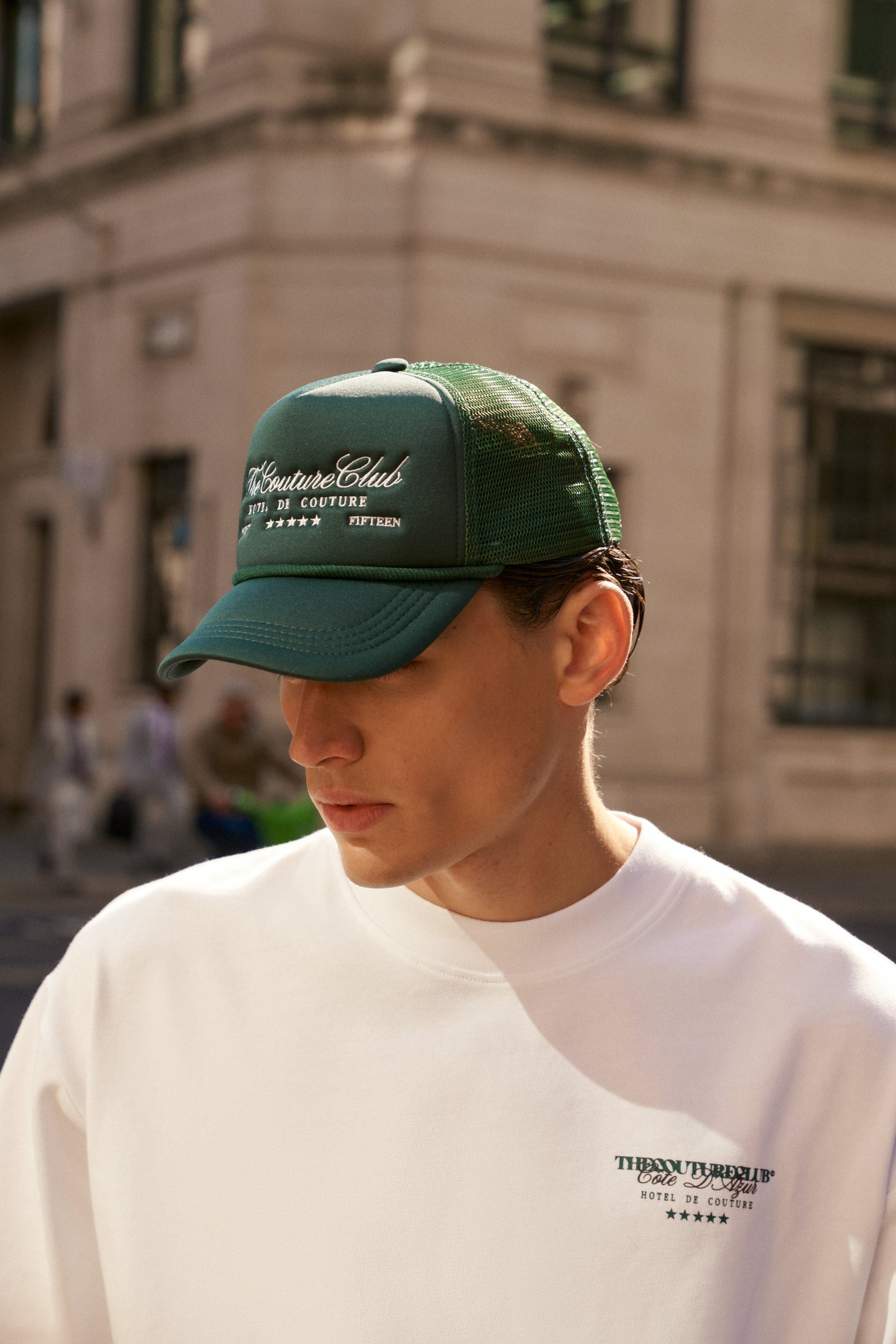 HOTEL DE COUTURE CAP - FOREST GREEN