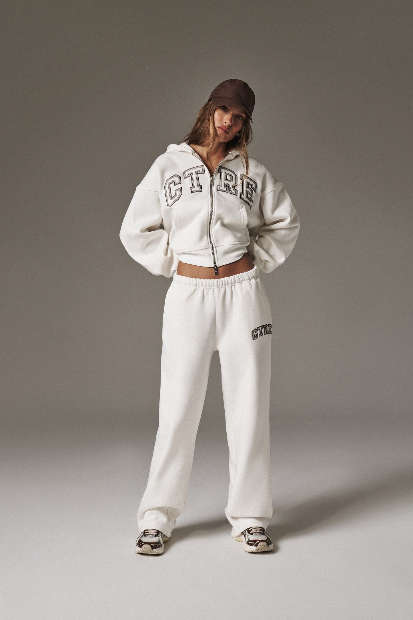 CTRE WIDE LEG JOGGERS - OFF WHITE