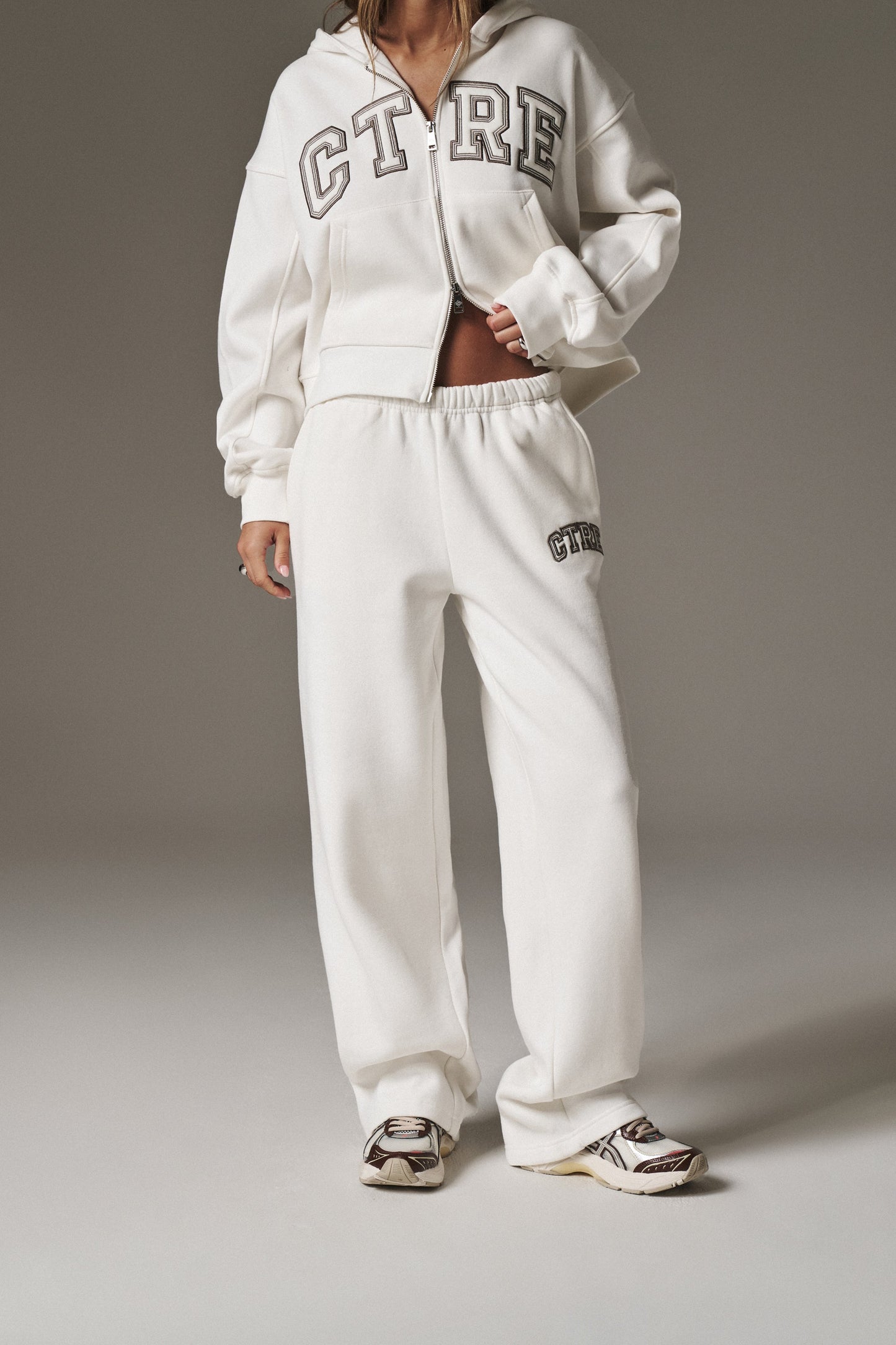 CTRE WIDE LEG JOGGERS - OFF WHITE
